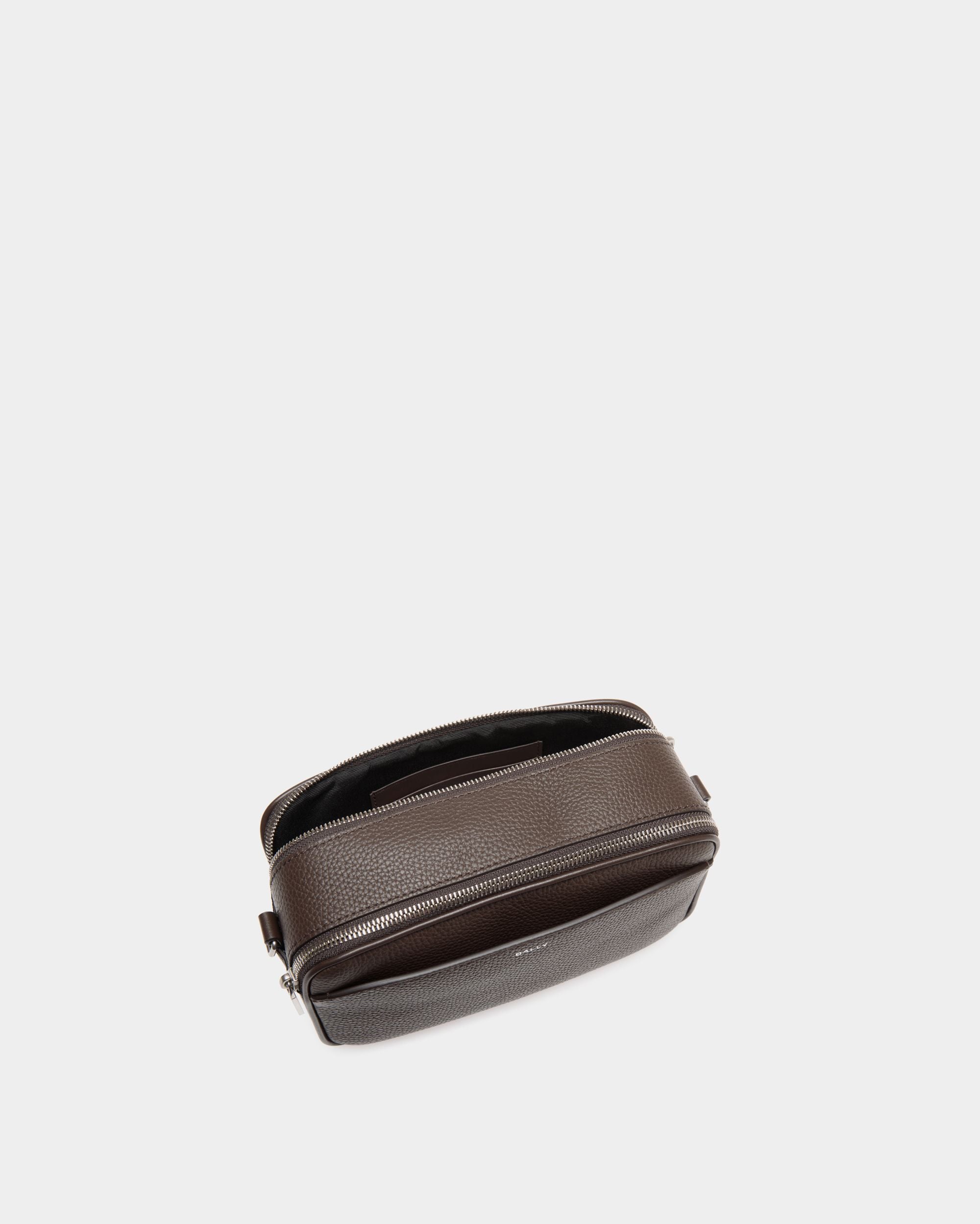 Oeden Crossbody Bag in Ebano Leather - Hombre - Bally - 04