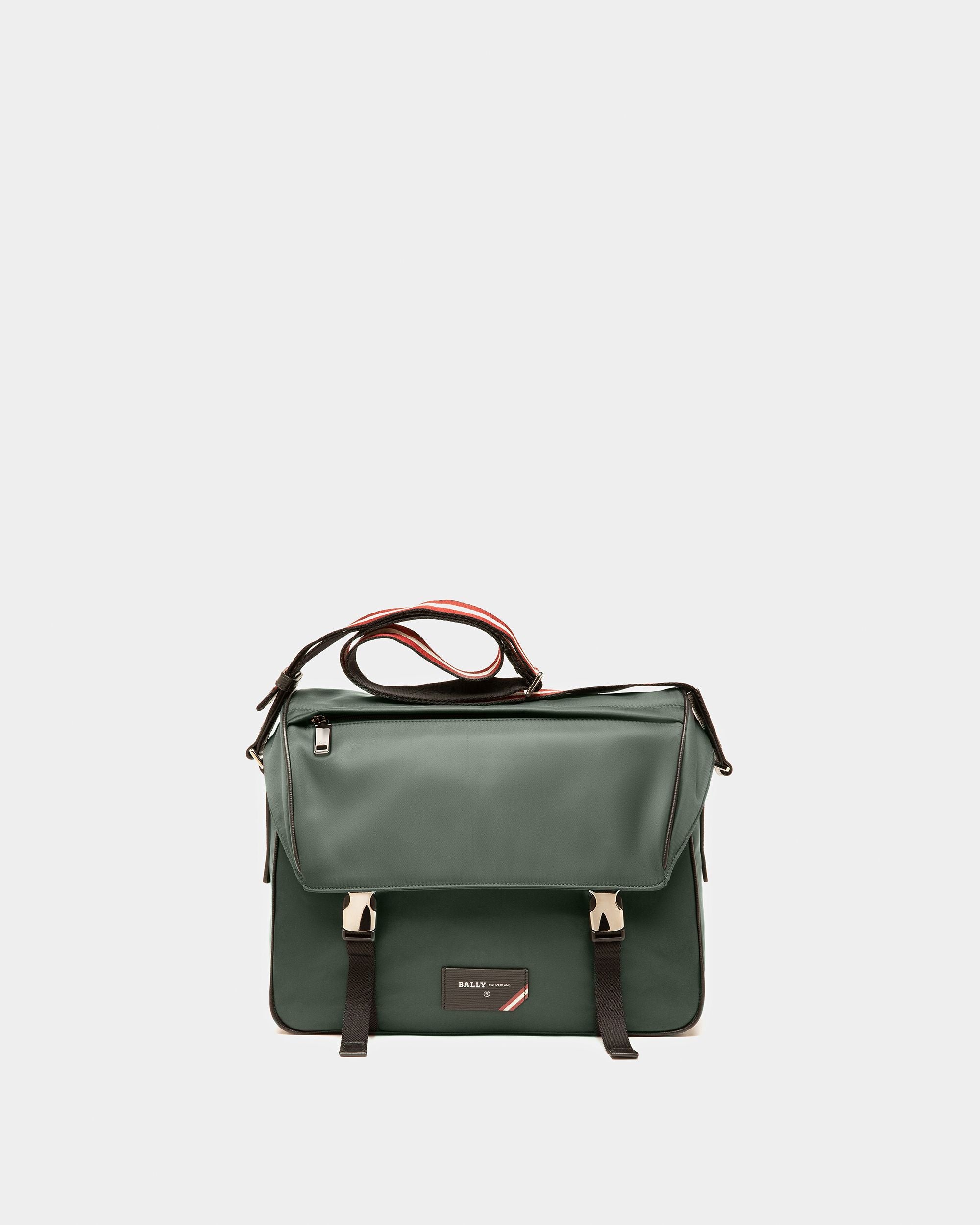Fabro Nylon Messenger Bag In Sage - Men's - Bally - 01