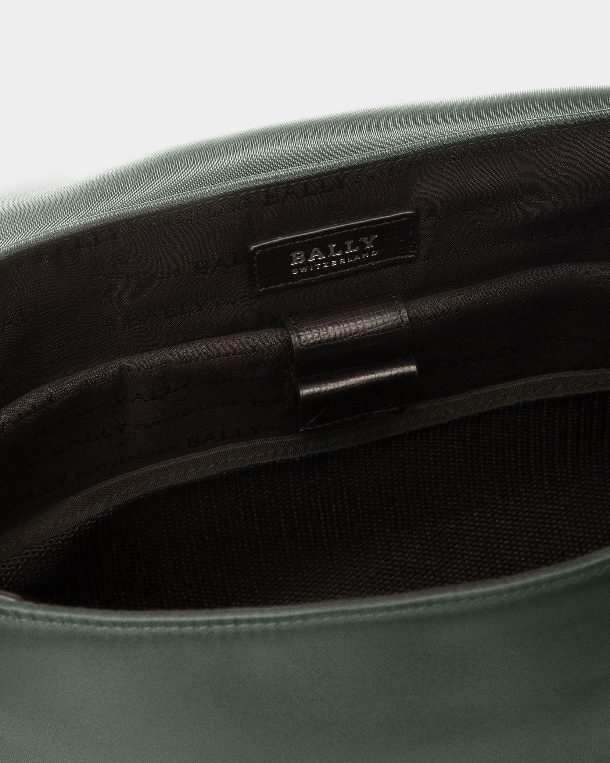 Fabro Nylon Messenger Bag In Sage - Men's - Bally - 03
