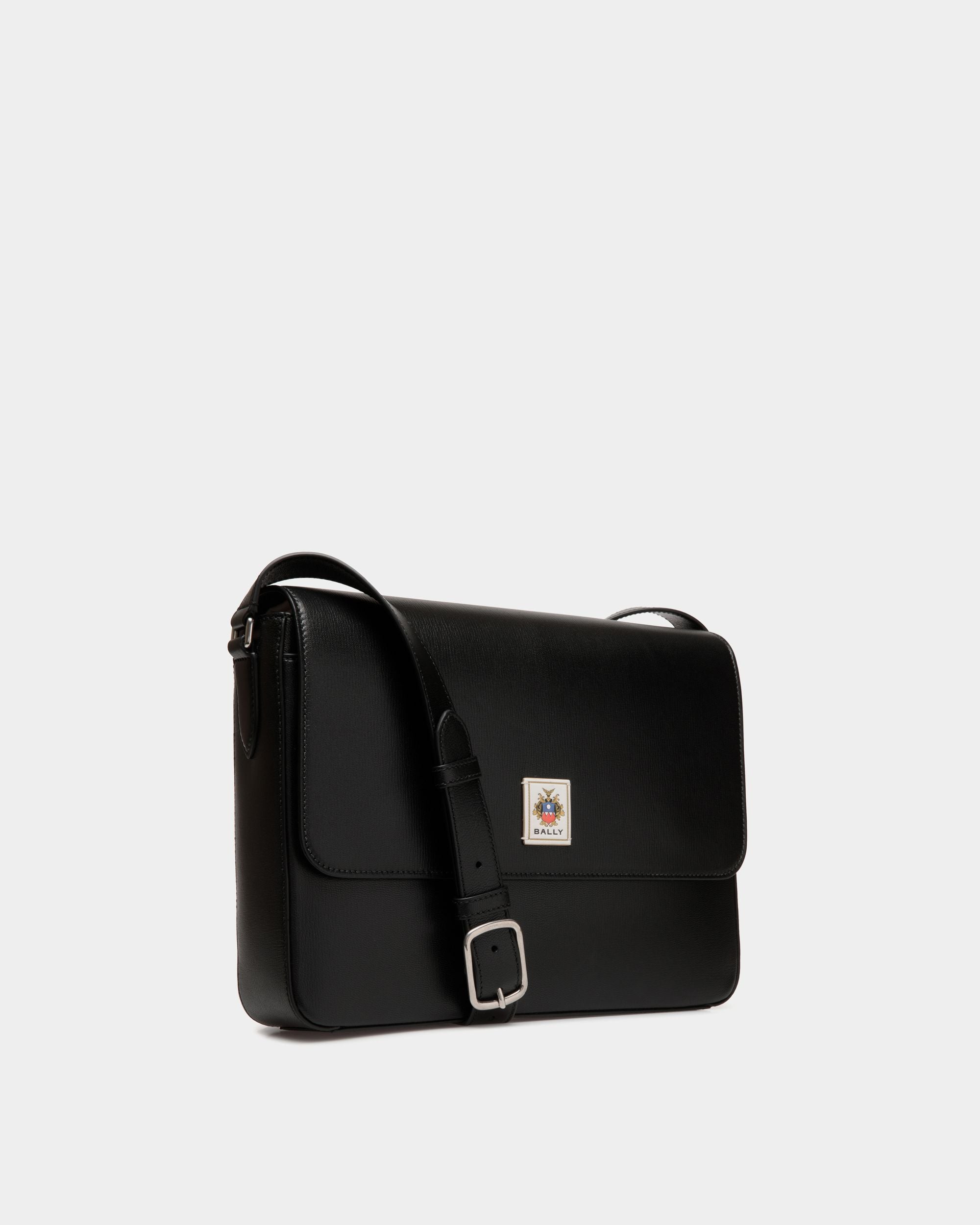 Easy Bally Messenger Bag In Black Leather - Men's - Bally - 03