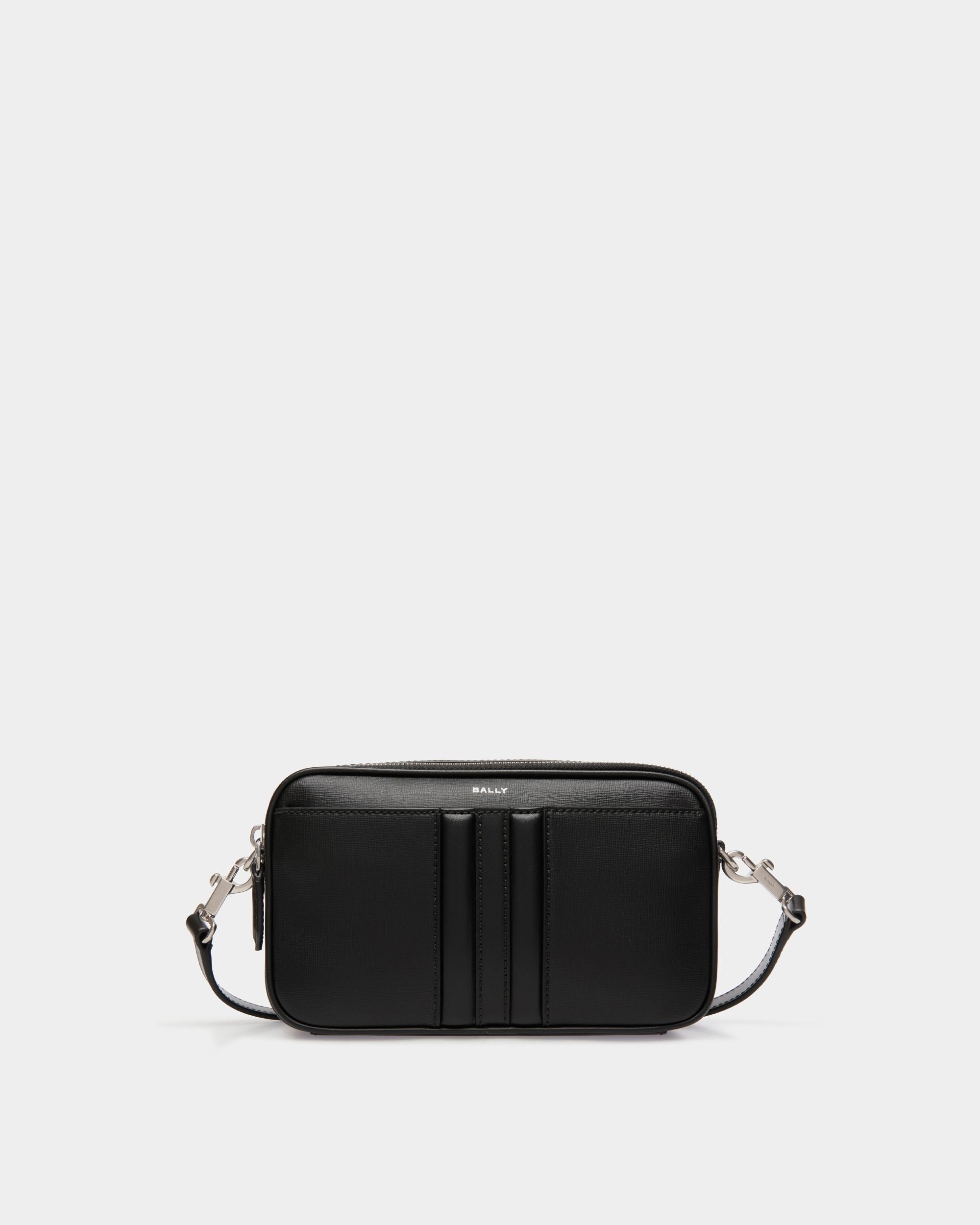 Mythos Crossbody Bag in Black Recycled Leather - Men's - Bally - 01