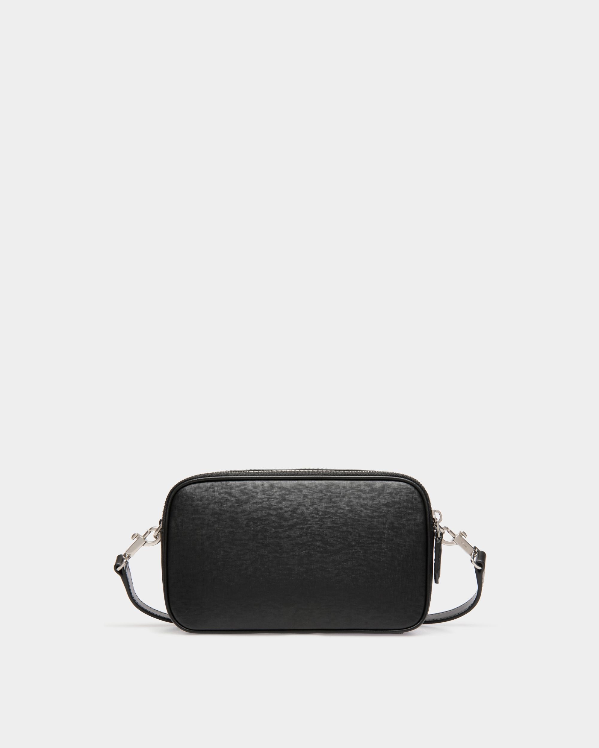 Mythos Crossbody Bag in Black Recycled Leather - Men's - Bally - 02