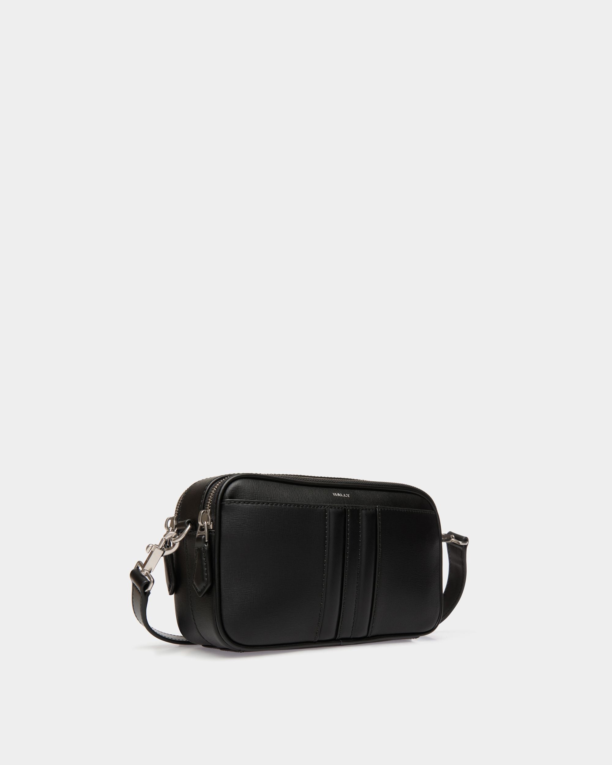 Mythos Crossbody Bag in Black Recycled Leather - Men's - Bally - 03