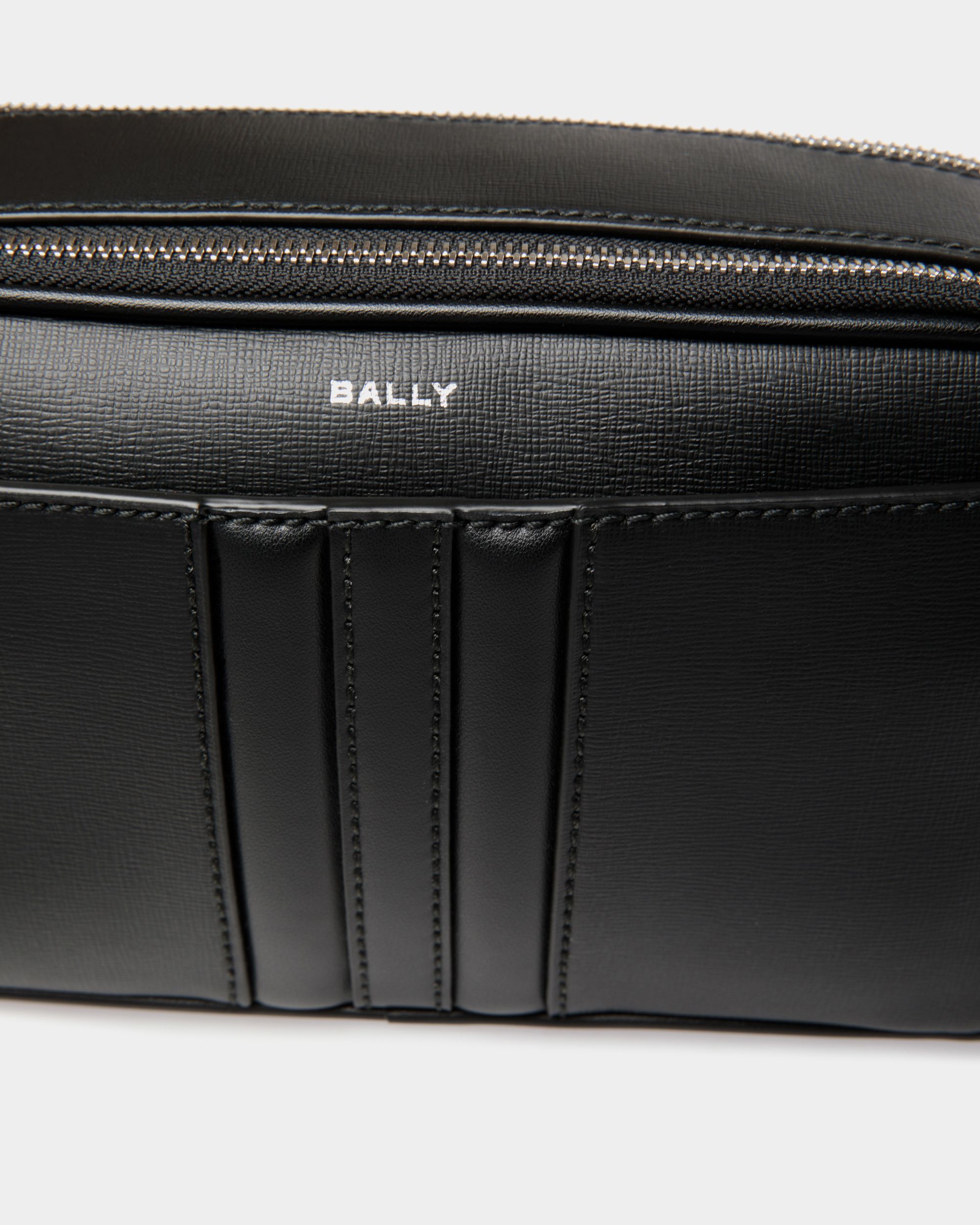 Mythos Crossbody Bag in Black Recycled Leather - Men's - Bally - 05