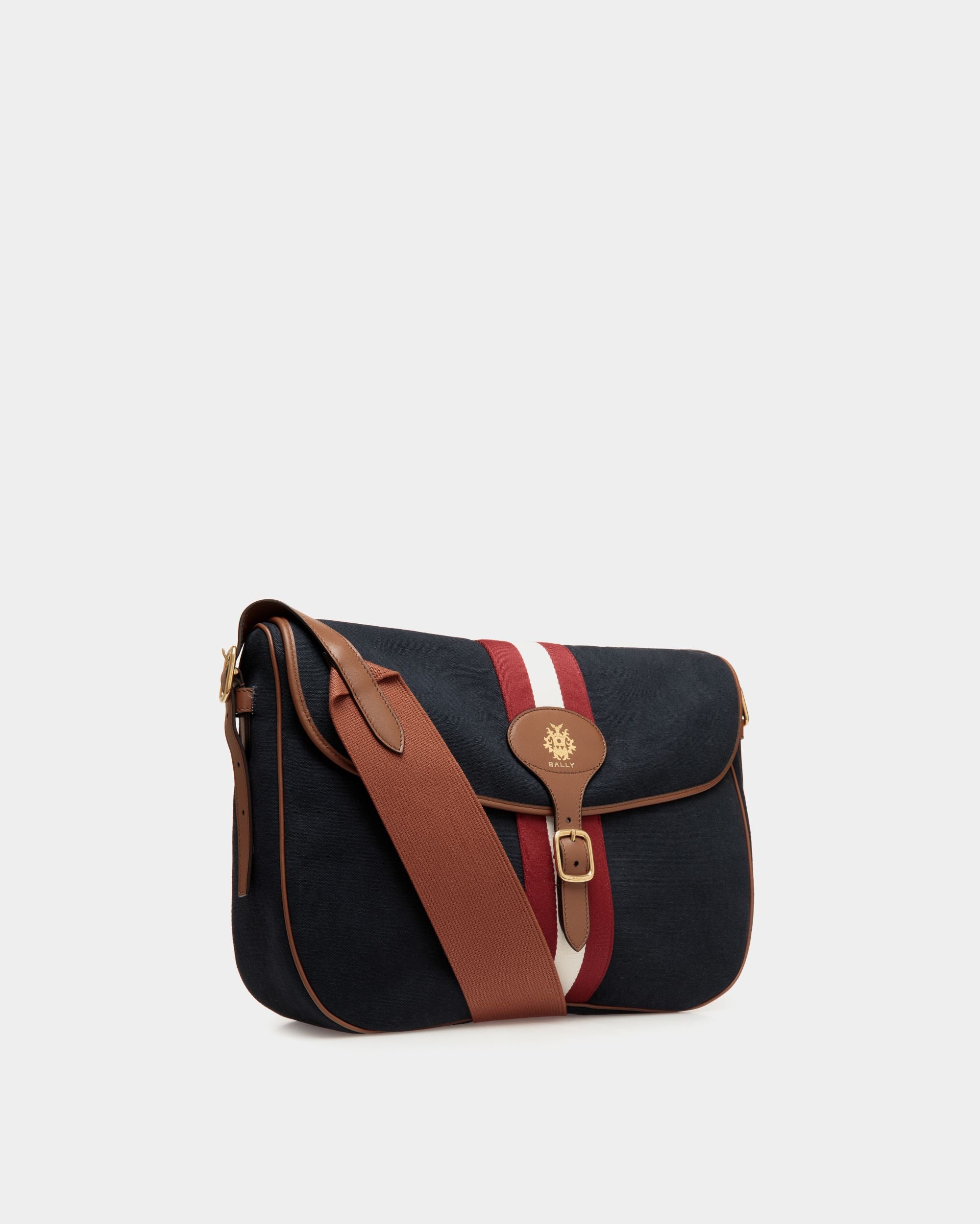 Bandolera Beckett De Lona De Algodón Navy Blue - Hombre - Bally - 04