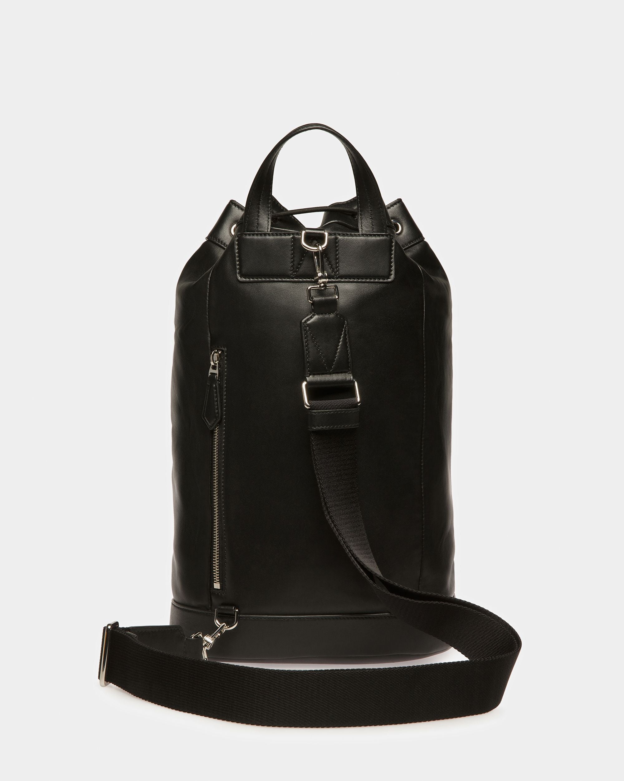 Azes Leather Sling Bag In Black - Men's - Bally - 03