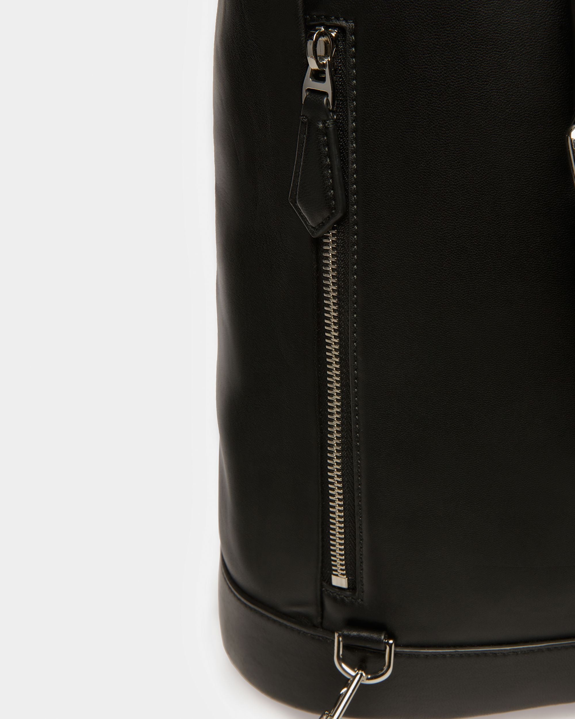 Azes Leather Sling Bag In Black - Men's - Bally - 04