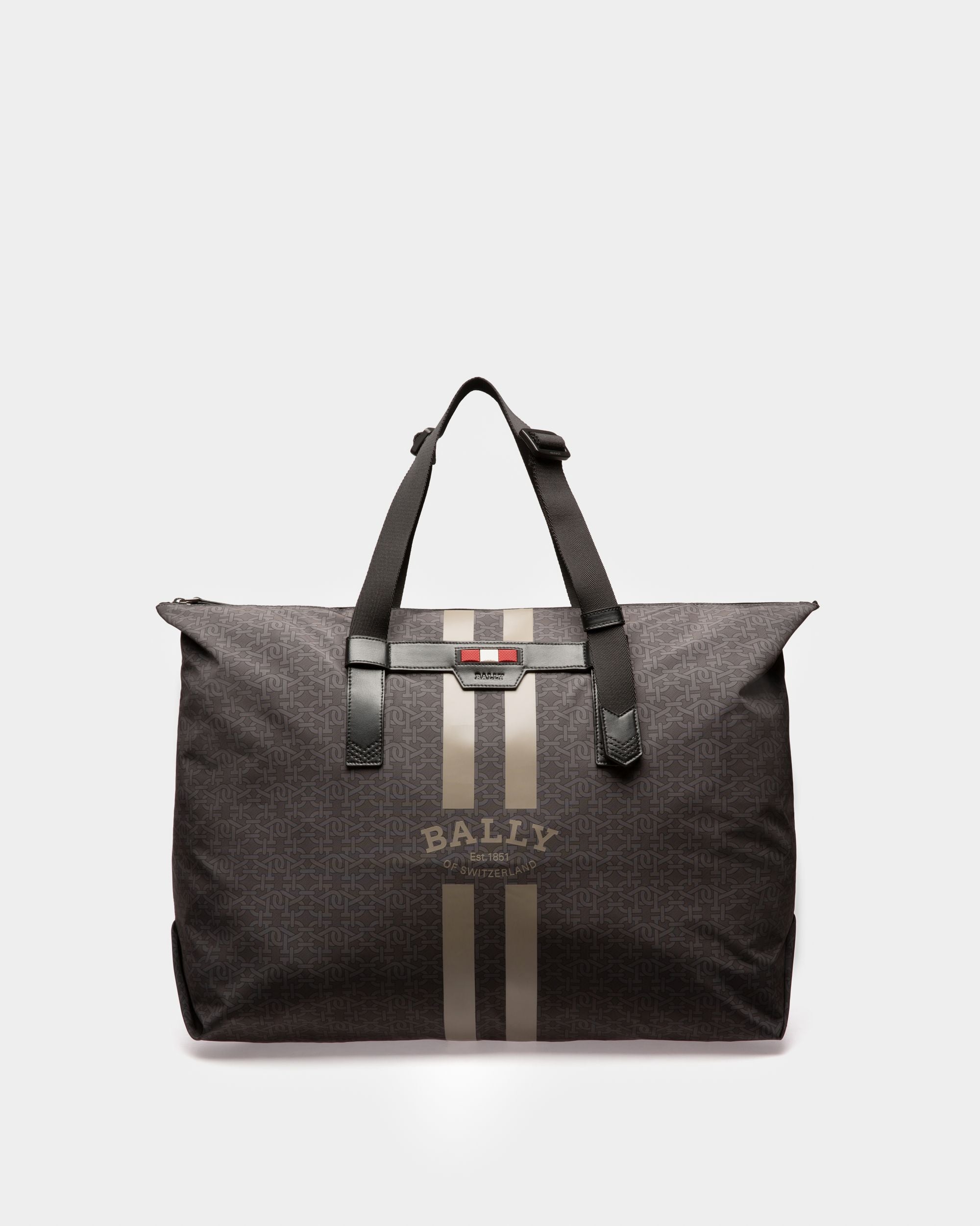 Bolso Tote Bally Escape De Tela Y Nailon En Negro - Hombre - Bally - 01