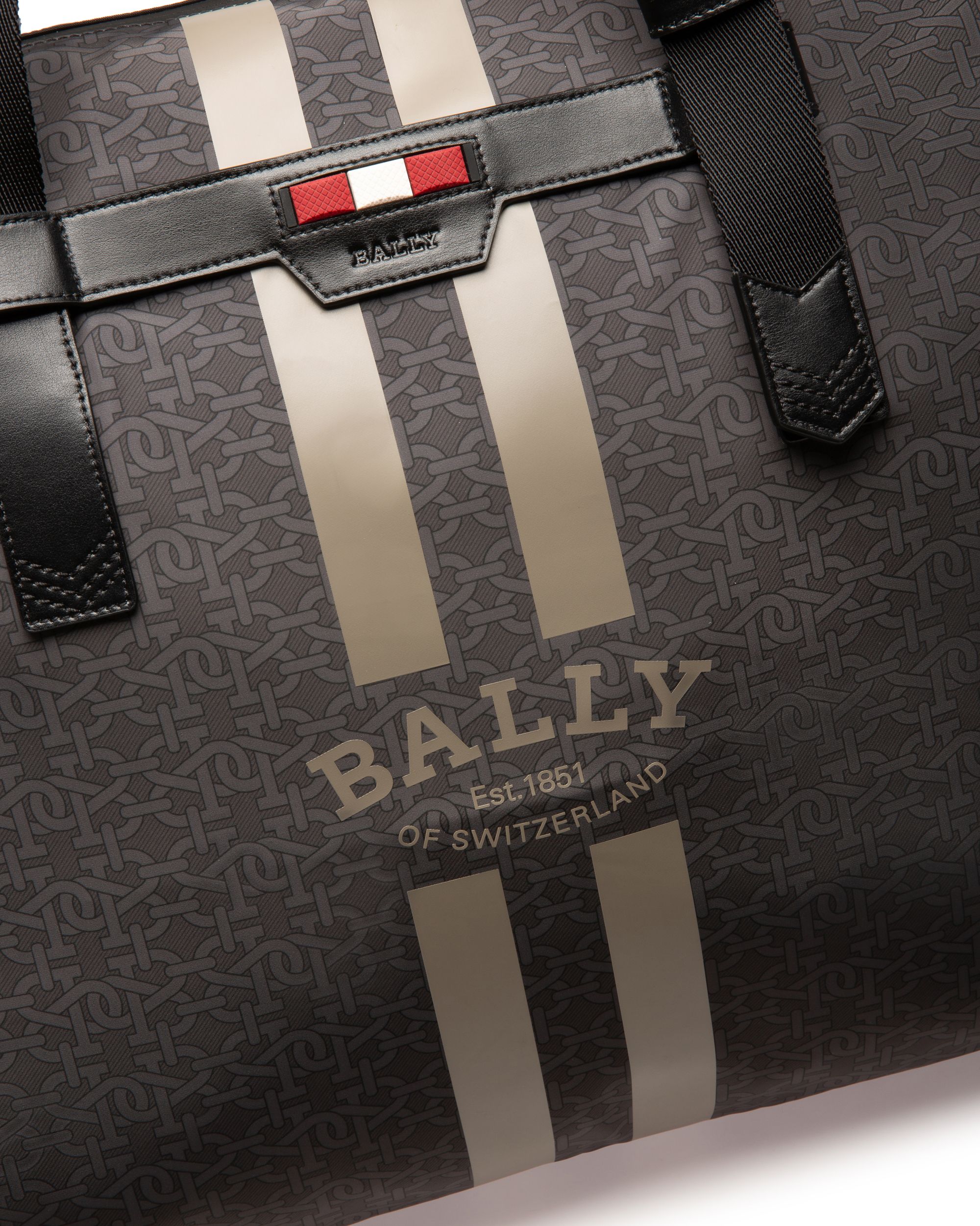 Bolso Tote Bally Escape De Tela Y Nailon En Negro - Hombre - Bally - 03