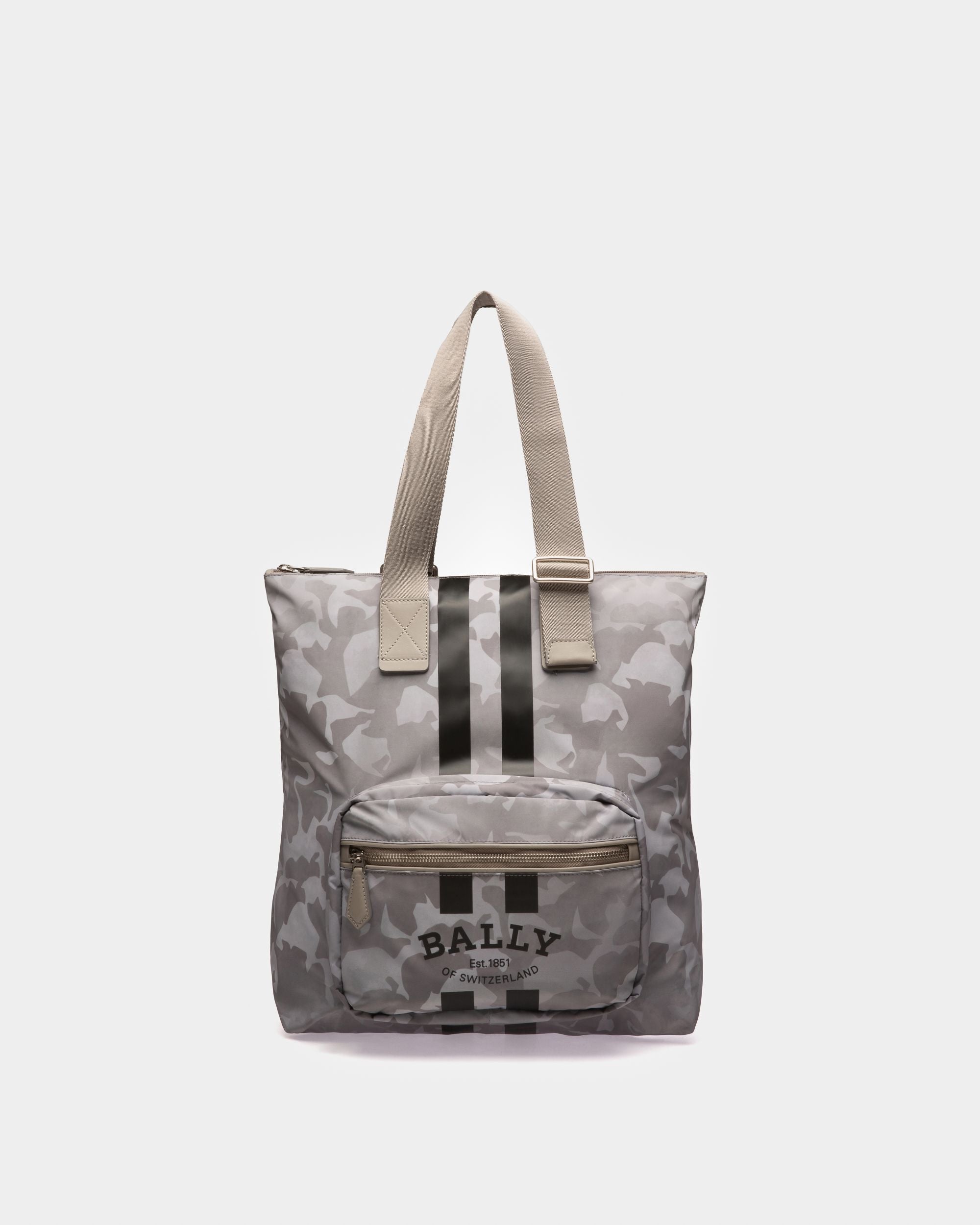 Fallie Tote In Stone Nylon - Men's - Bally - 01