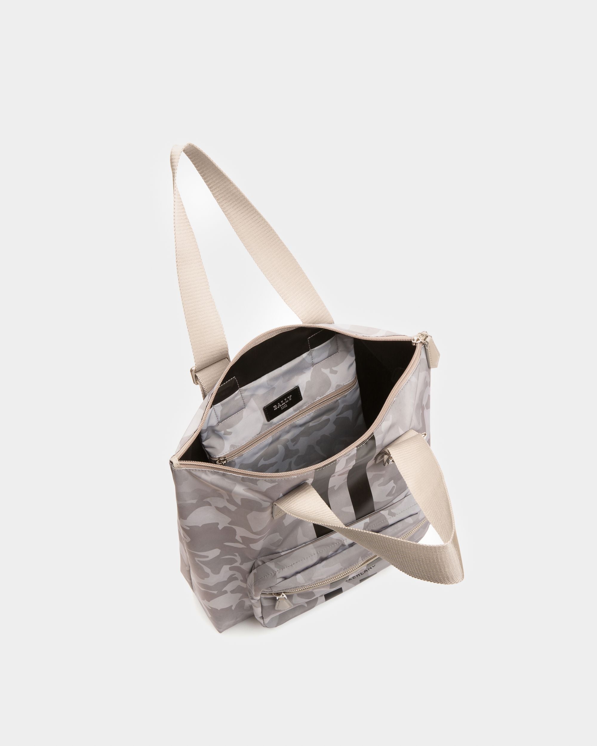 Fallie Tote In Stone Nylon - Men's - Bally - 03