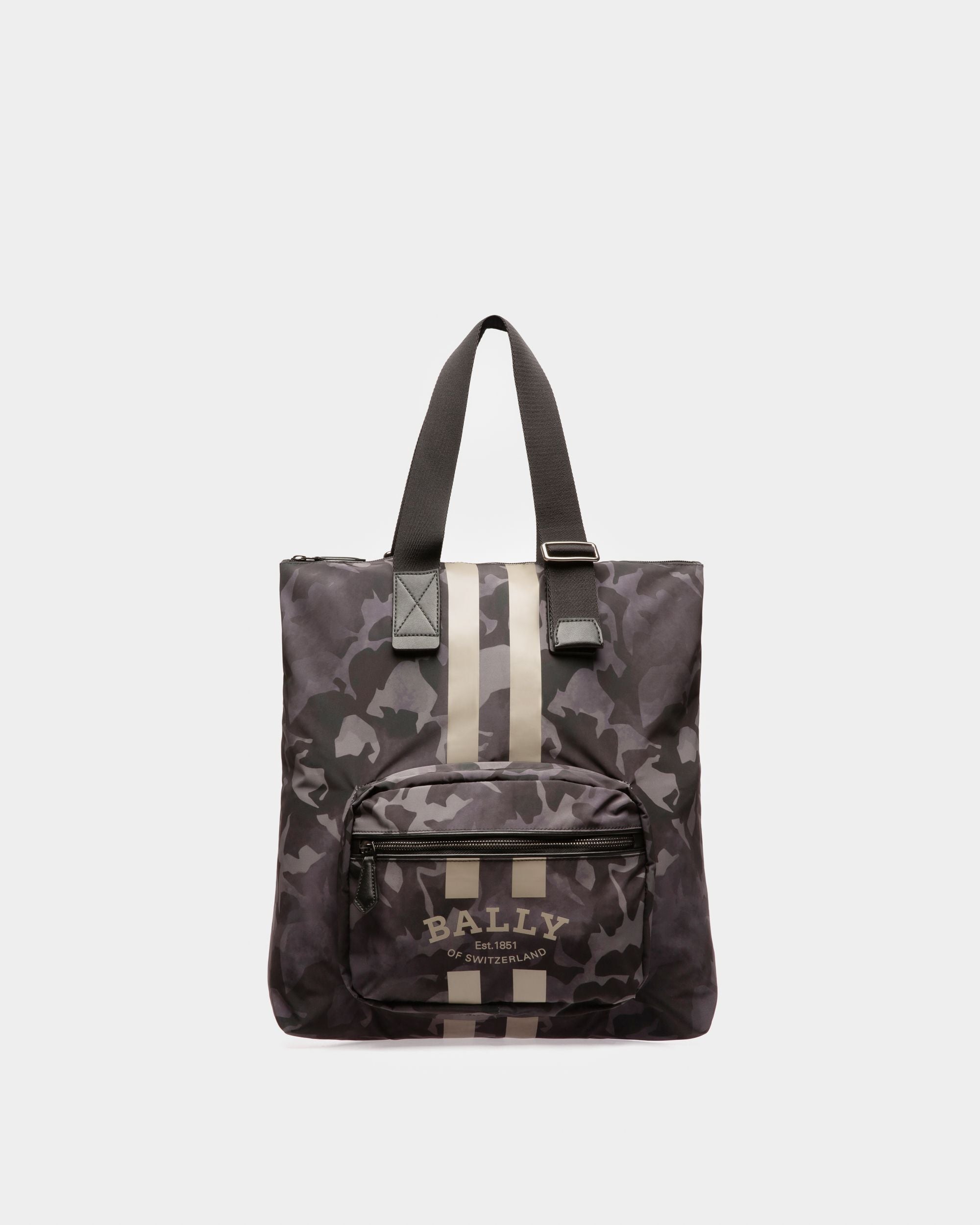 Fallie Bolso Tote En Nailon De Color Negro - Hombre - Bally - 01