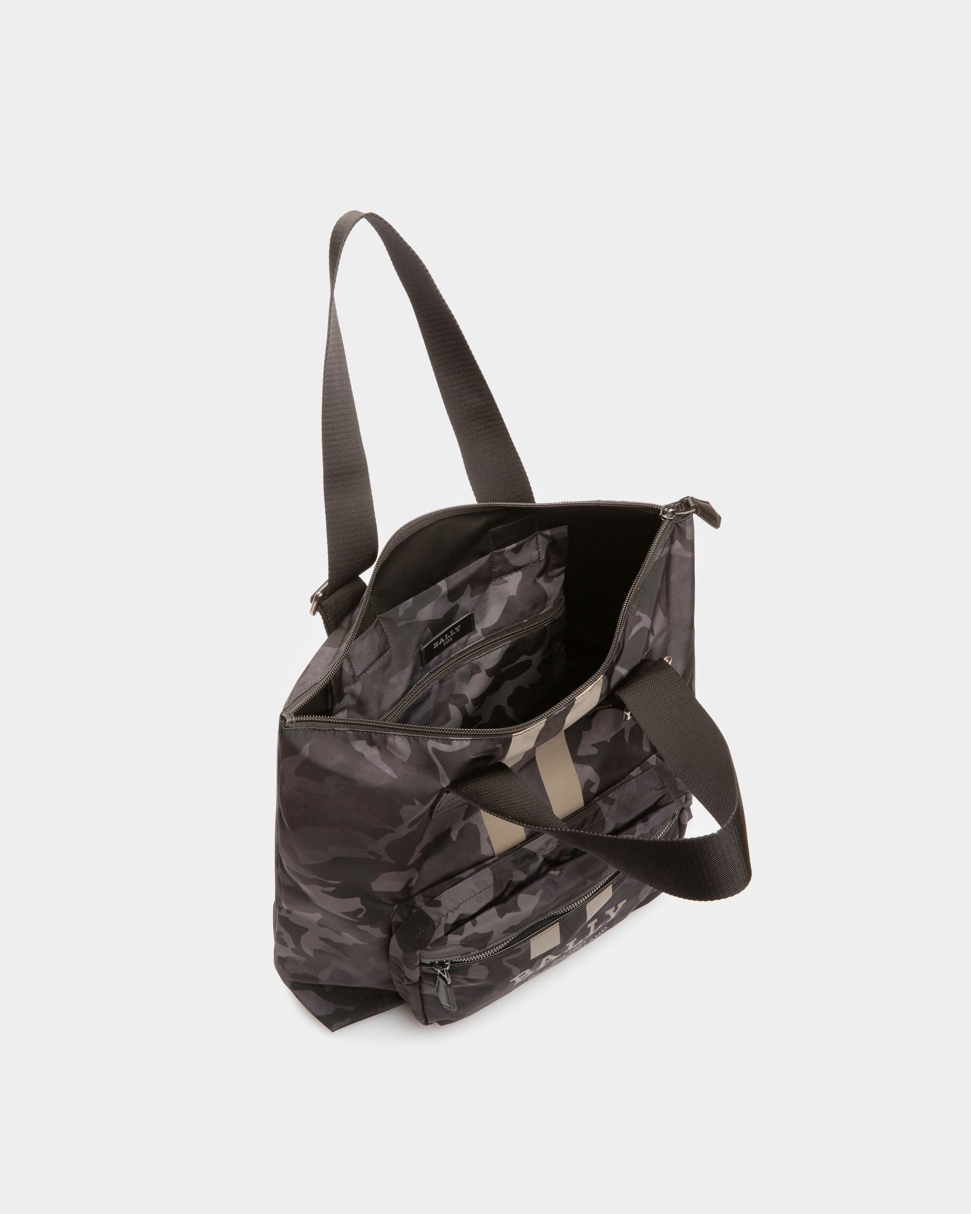 Fallie Bolso Tote En Nailon De Color Negro - Hombre - Bally - 04