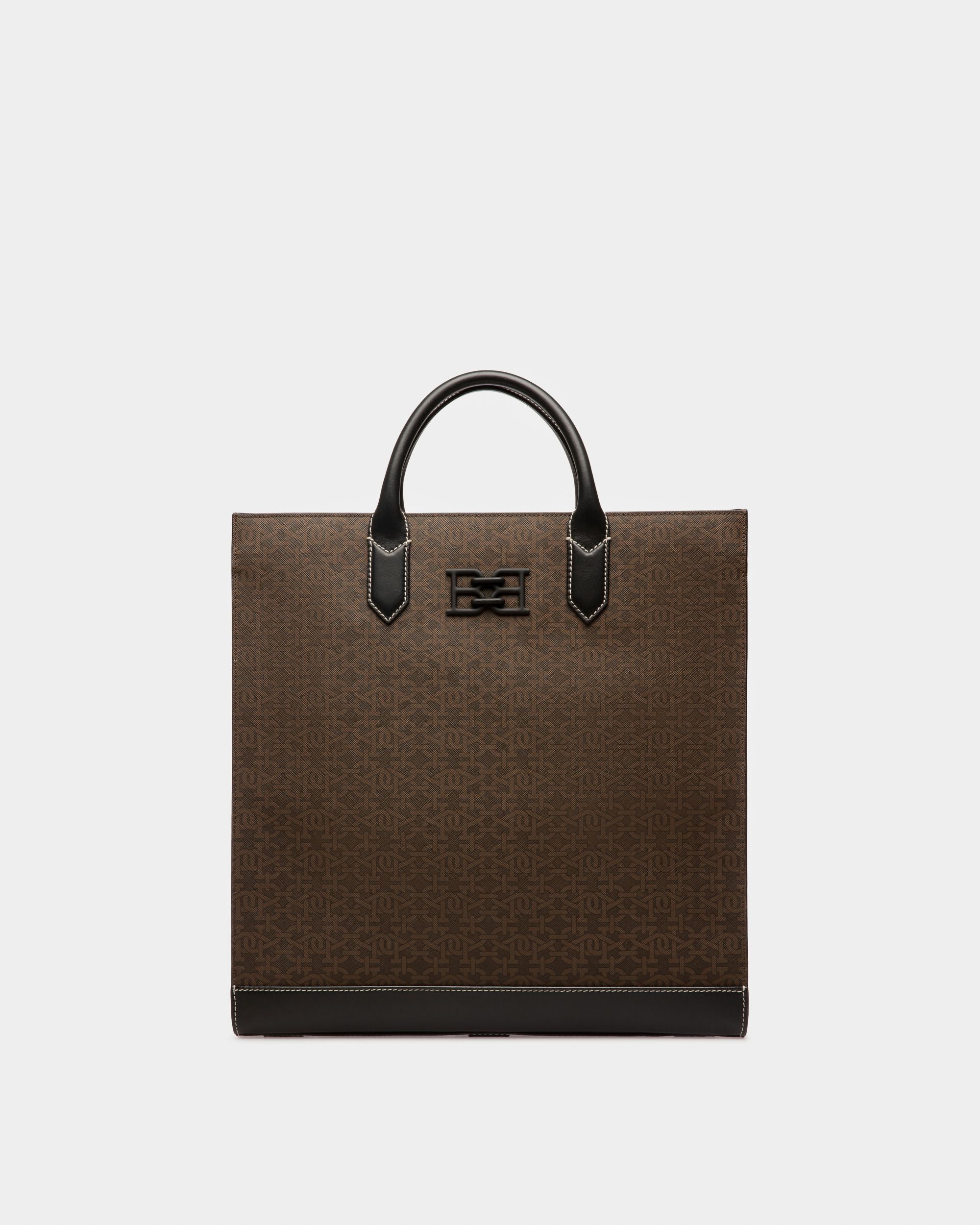 Celmas Bolso Tote De Tpu Y Piel De Color Marrón Y Negro - Hombre - Bally - 01