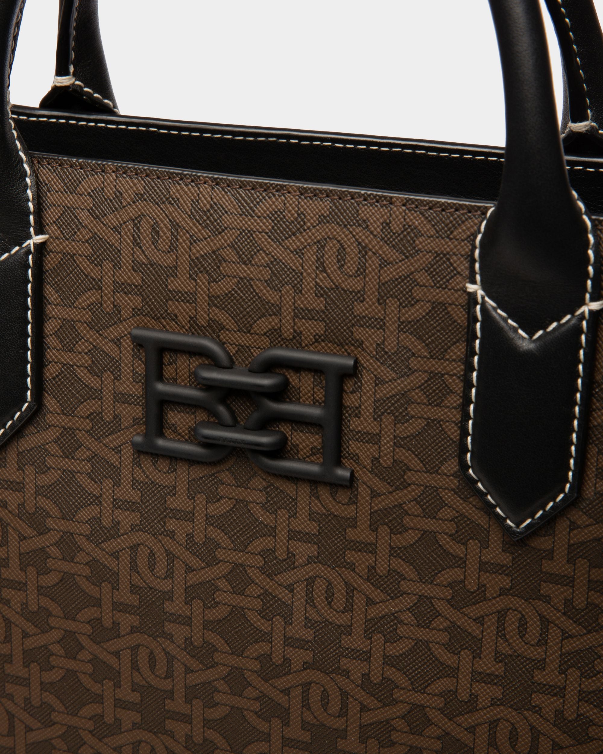 Celmas Bolso Tote De Tpu Y Piel De Color Marrón Y Negro - Hombre - Bally - 04
