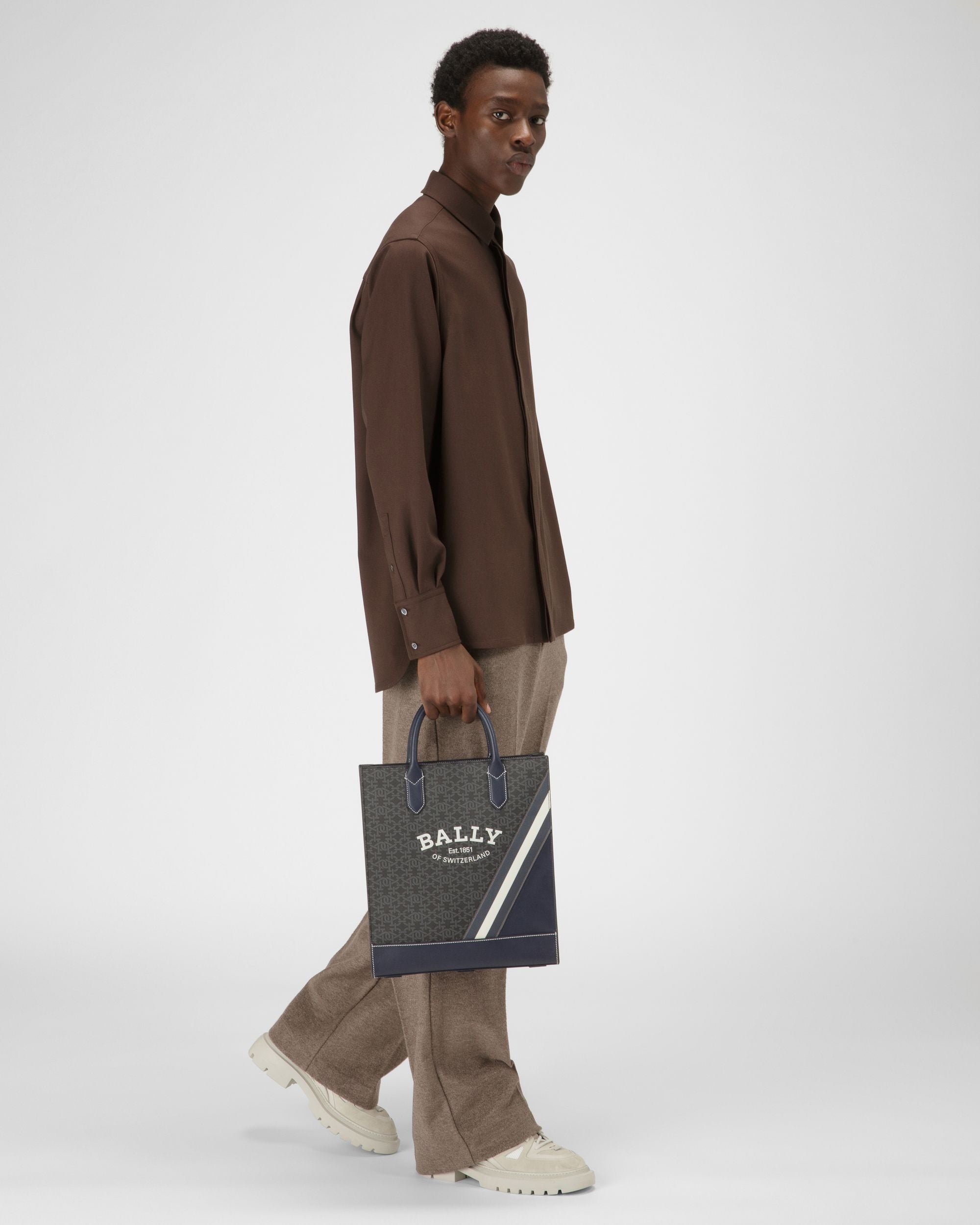 Celmas Tpu Tote In Grey - Men's - Bally - 06