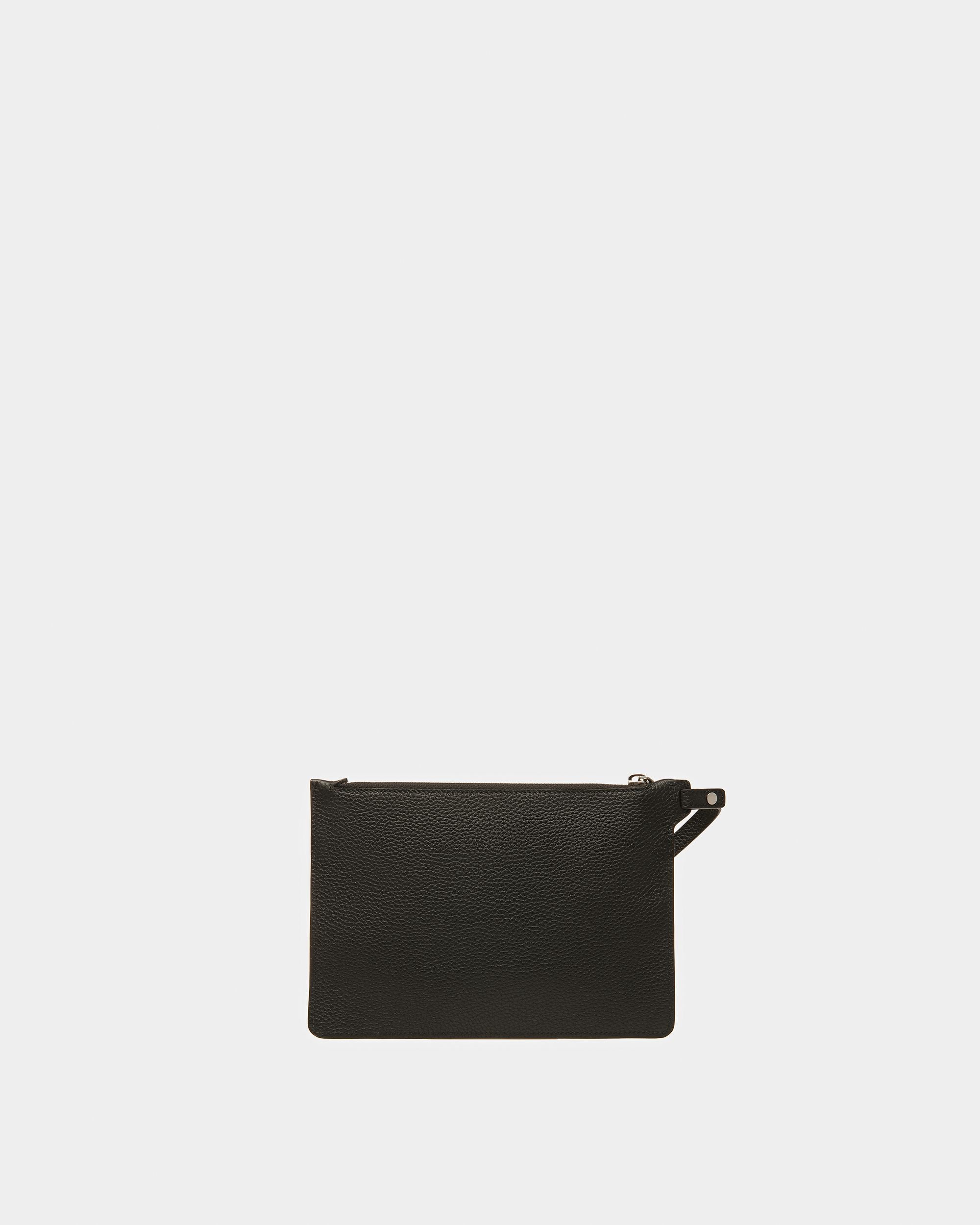 Havid Bolso Tote De Piel En Negro Y Paladio - Hombre - Bally - 07