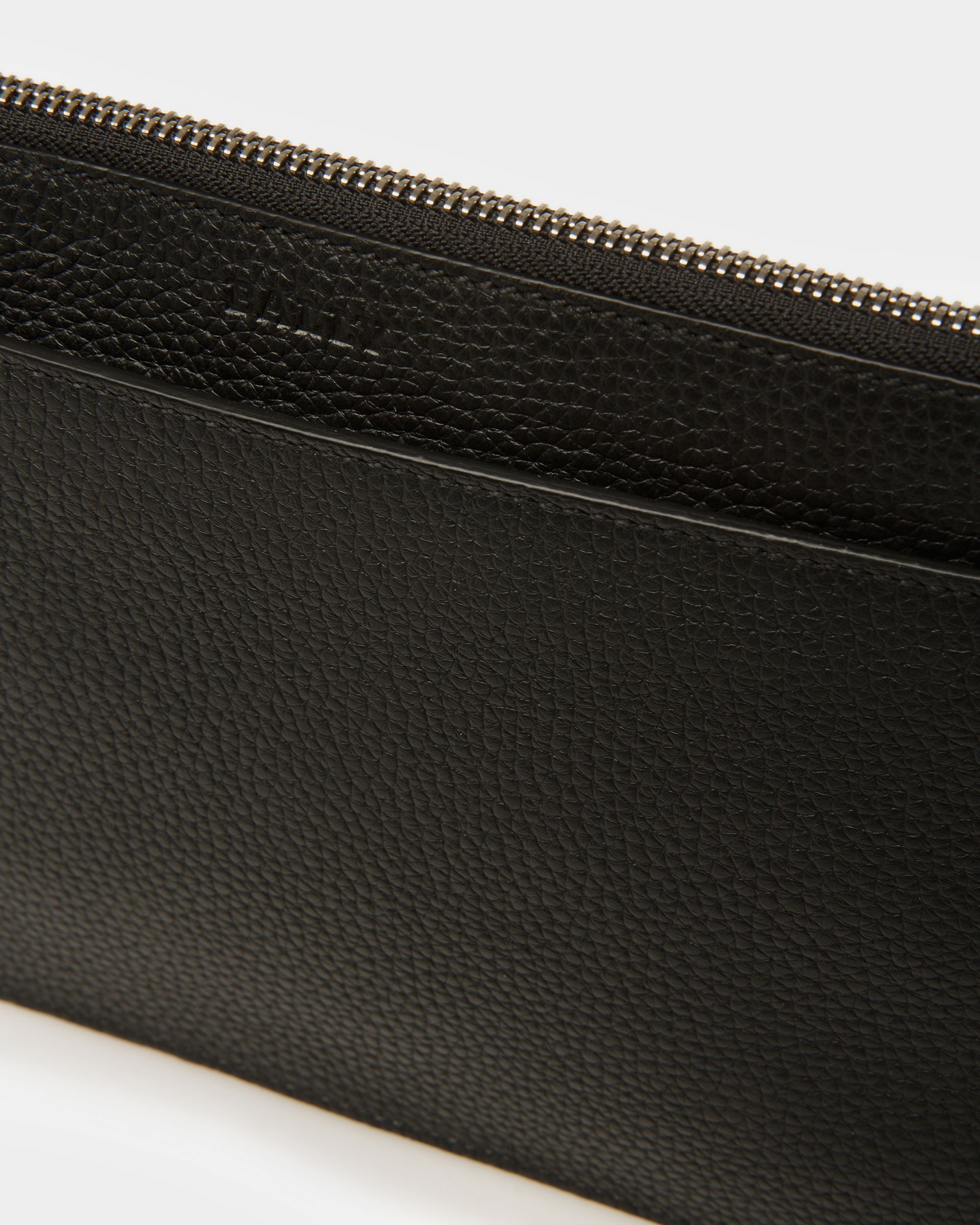Havid Bolso Tote De Piel En Negro Y Paladio - Hombre - Bally - 08