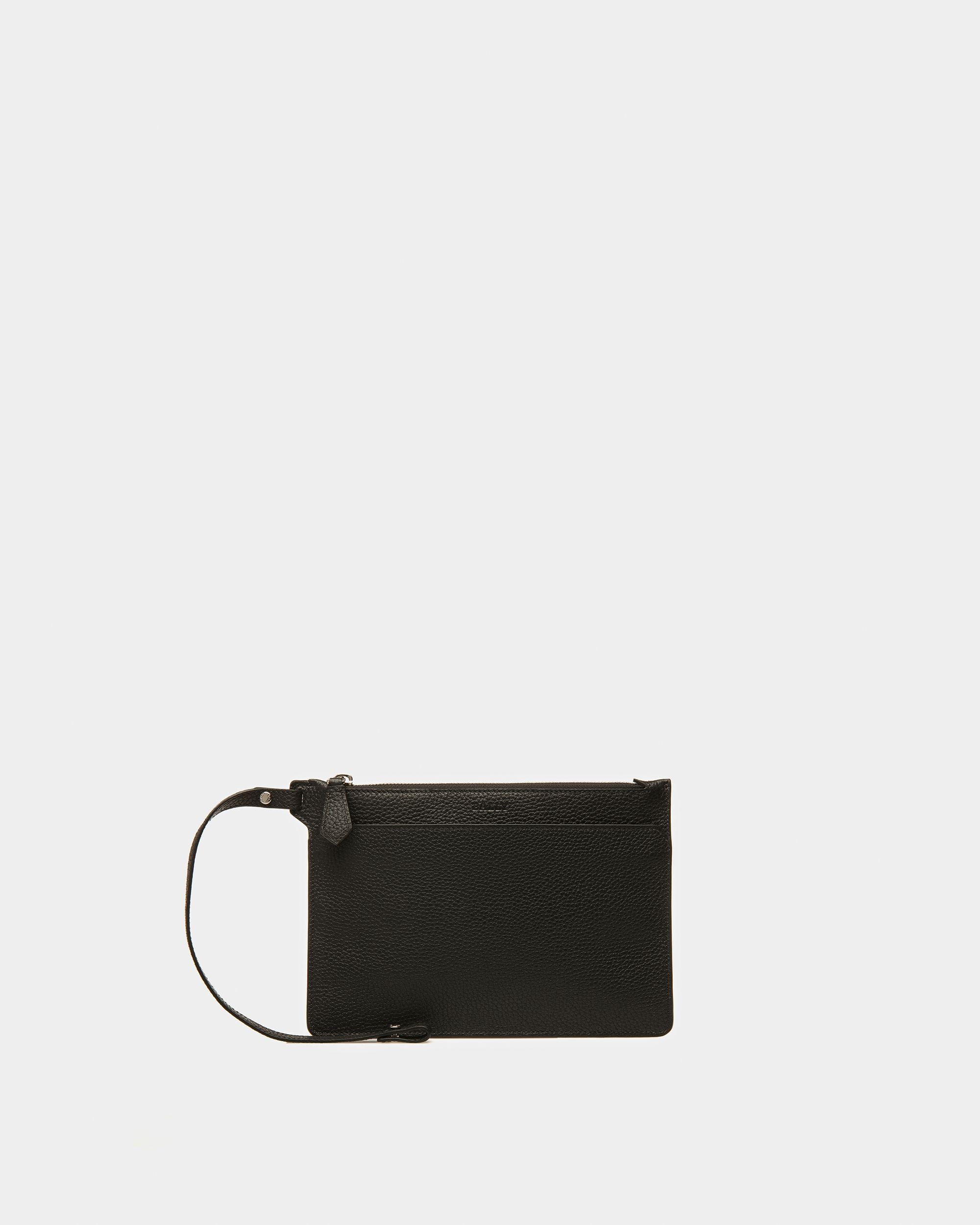Havid Bolso Tote De Piel En Negro Y Paladio - Hombre - Bally - 09