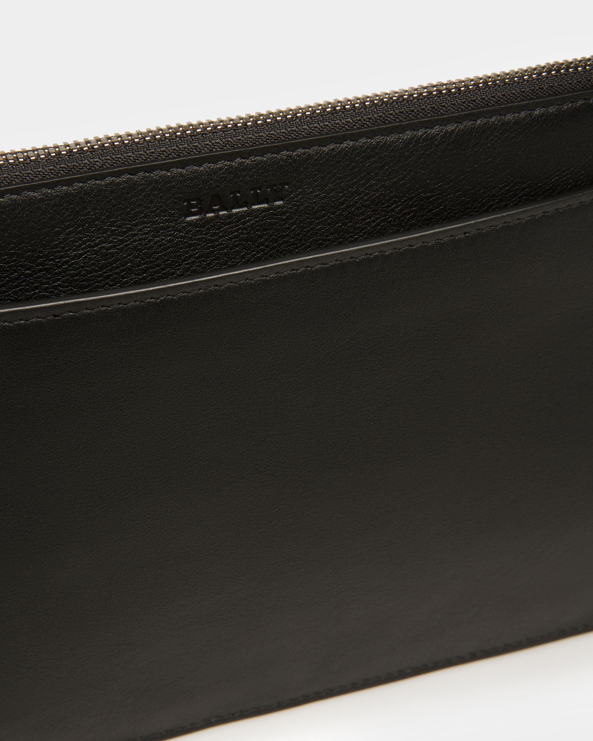 Havid Bolso Tote De Piel En Negro Y Paladio - Hombre - Bally - 10