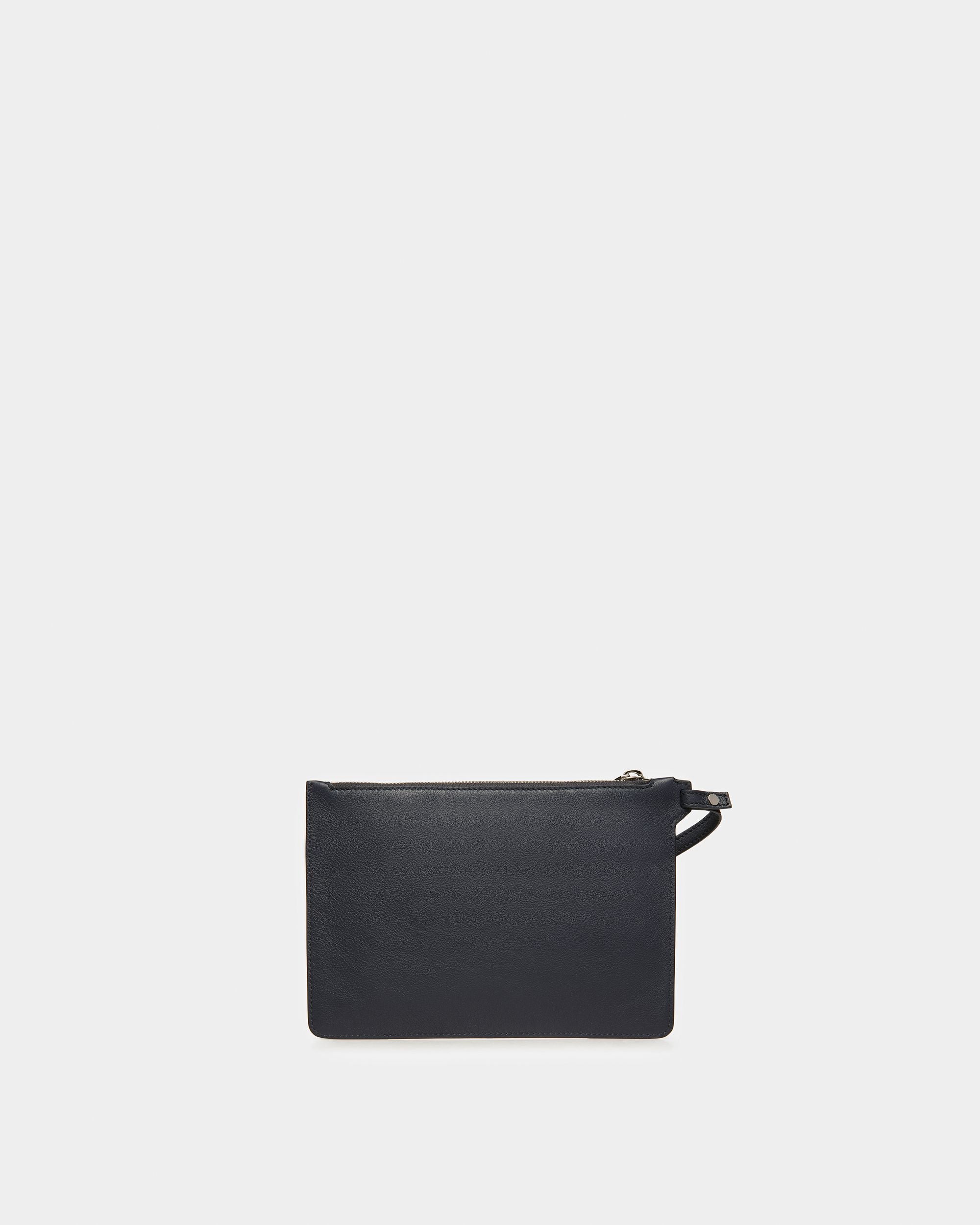 Havid Leather Tote In Midnight Blue And Light Blue - Men's - Bally - 08
