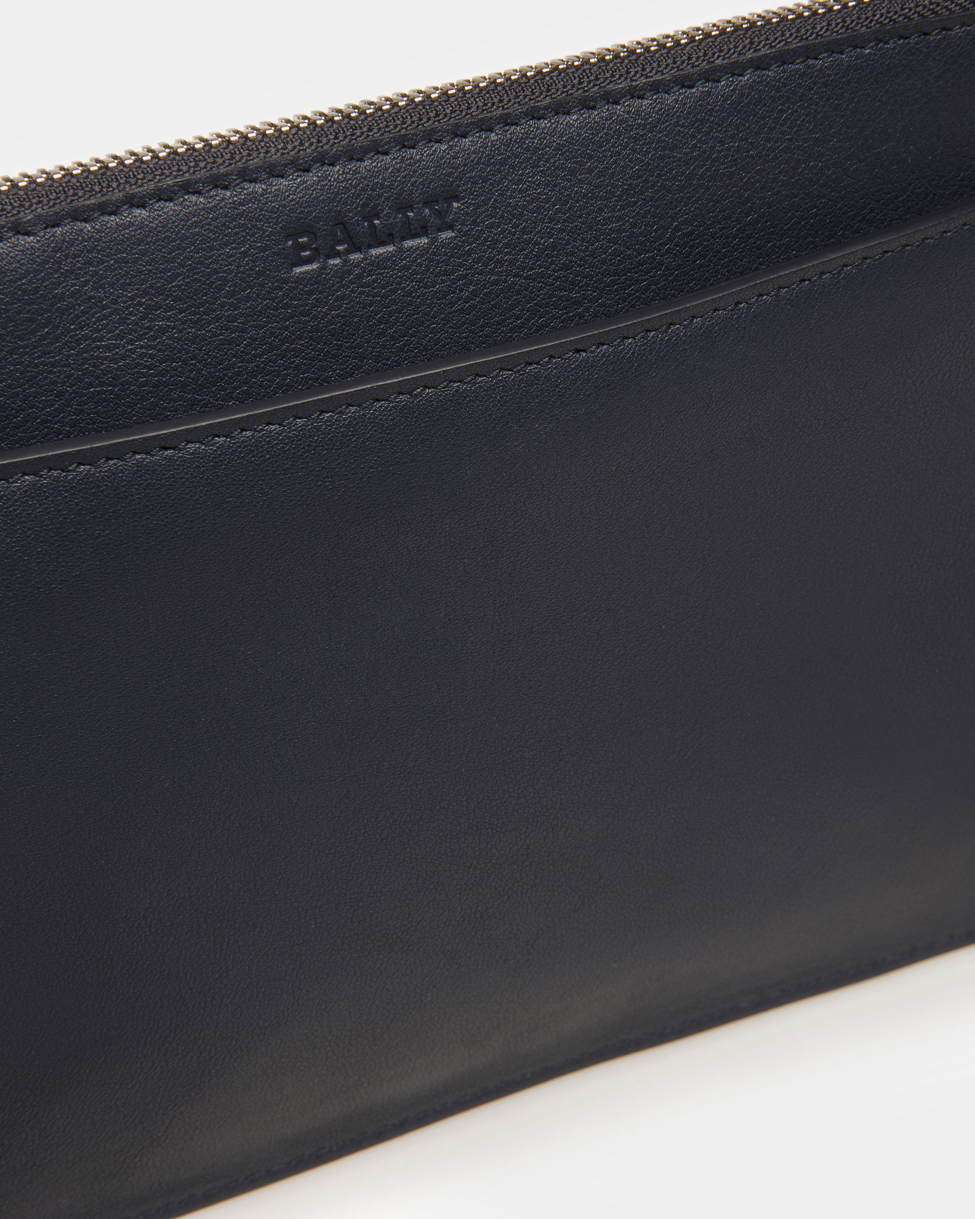 Havid Leather Tote In Midnight Blue And Light Blue - Men's - Bally - 10