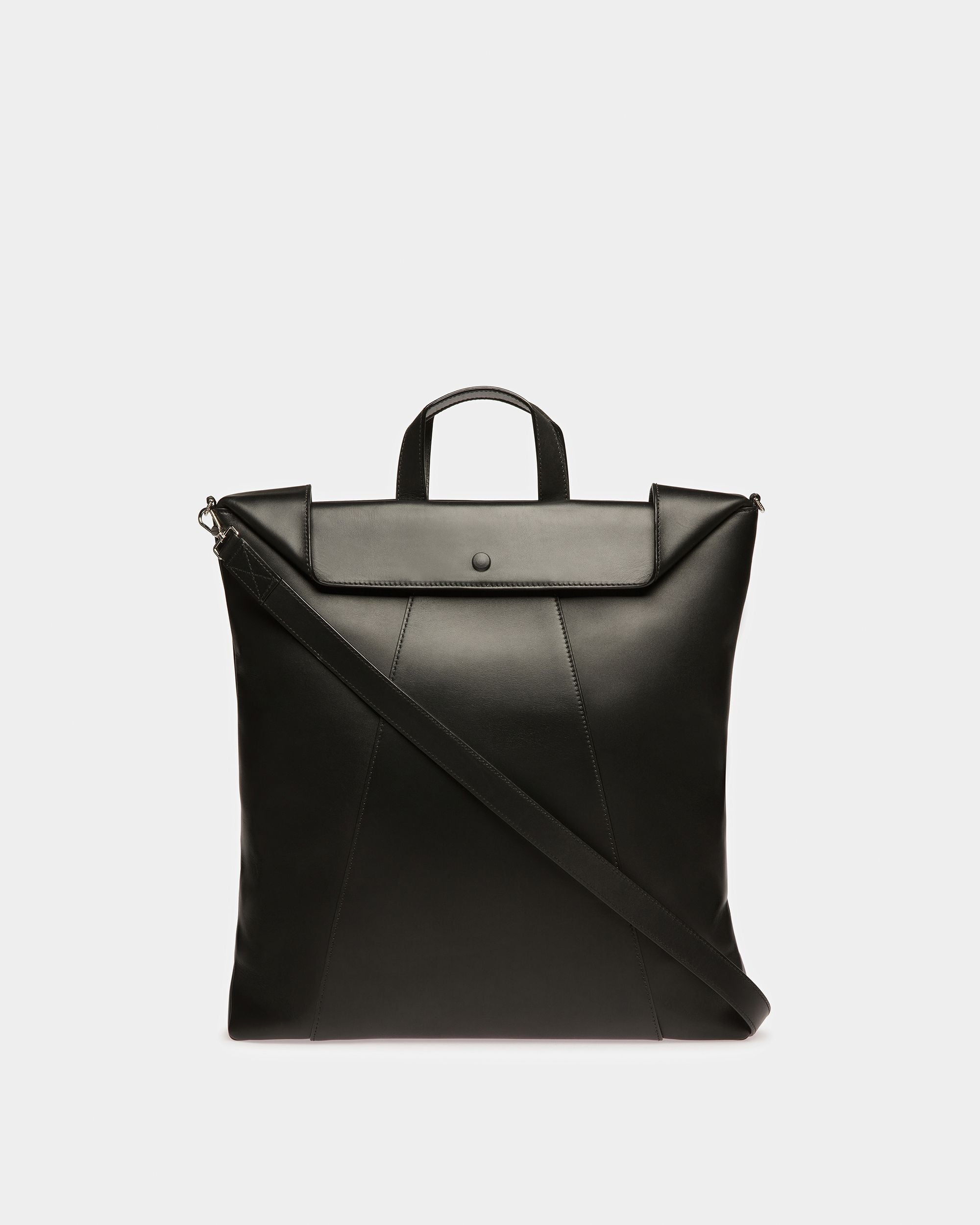Ashy Bolso Tote De Piel En Negro - Hombre - Bally - 03
