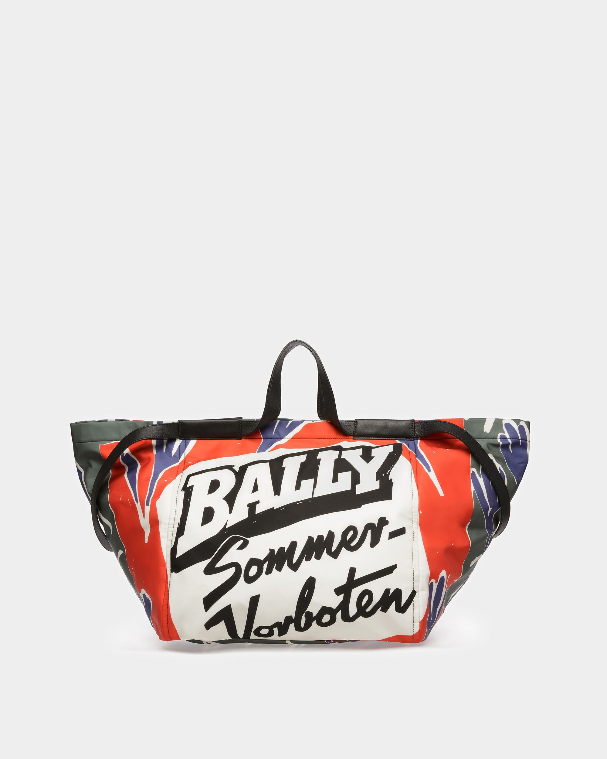 Billboard Nylon And Fabric Tote In Sage - Men's - Bally - 04