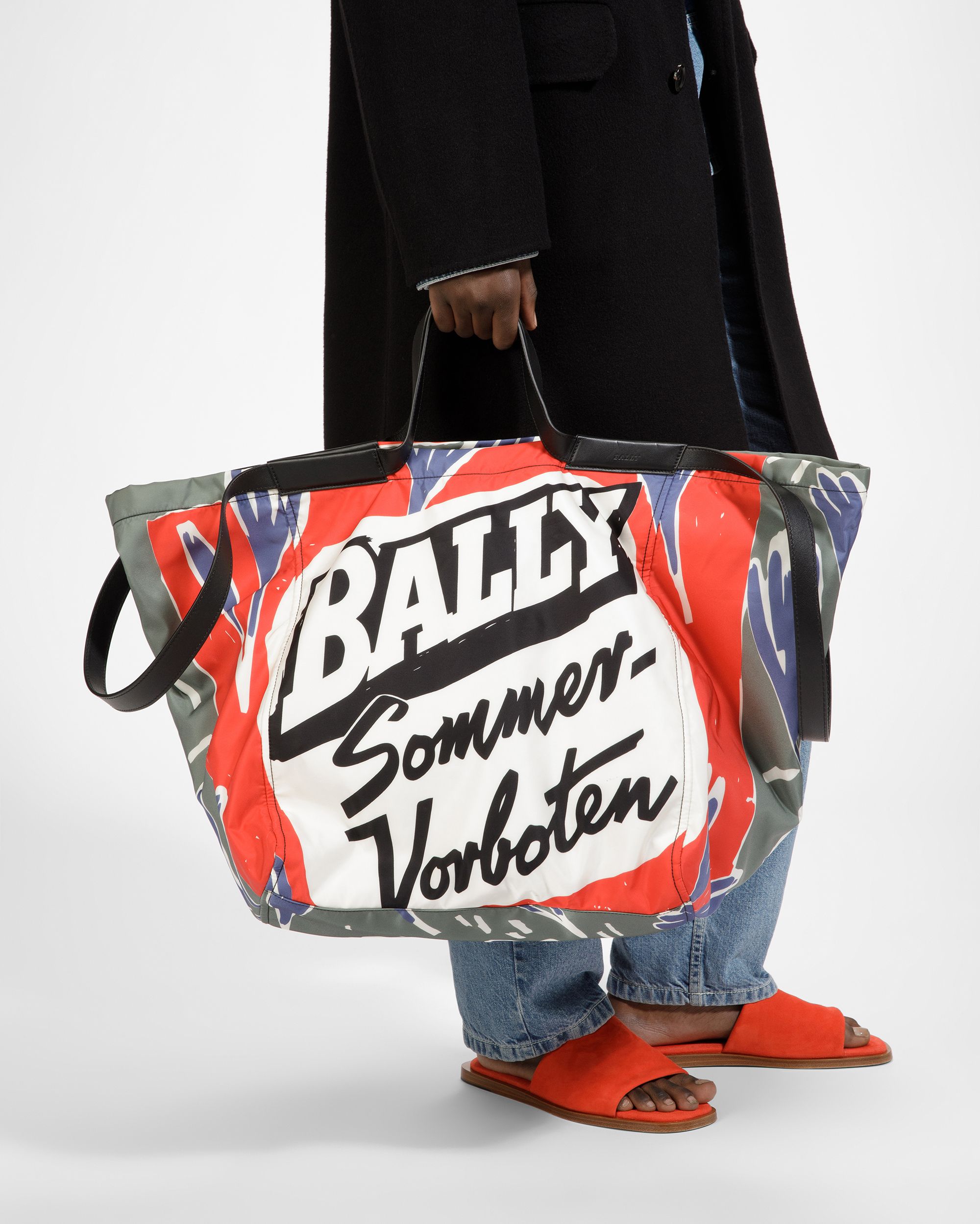Billboard Nylon And Fabric Tote In Sage - Men's - Bally - 10