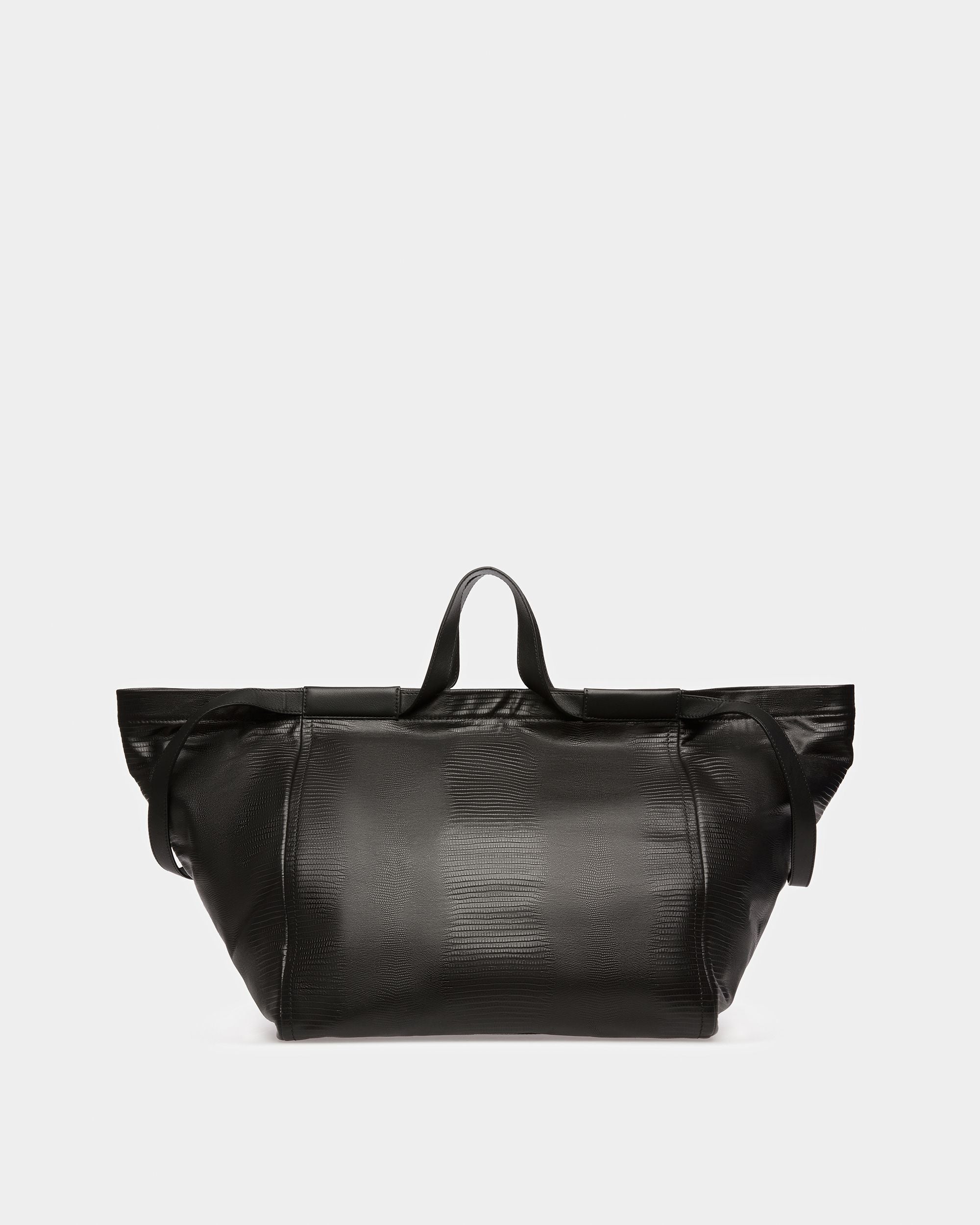 Billboard Bolso Tote De Piel En Negro Y Rutenio - Hombre - Bally - 02