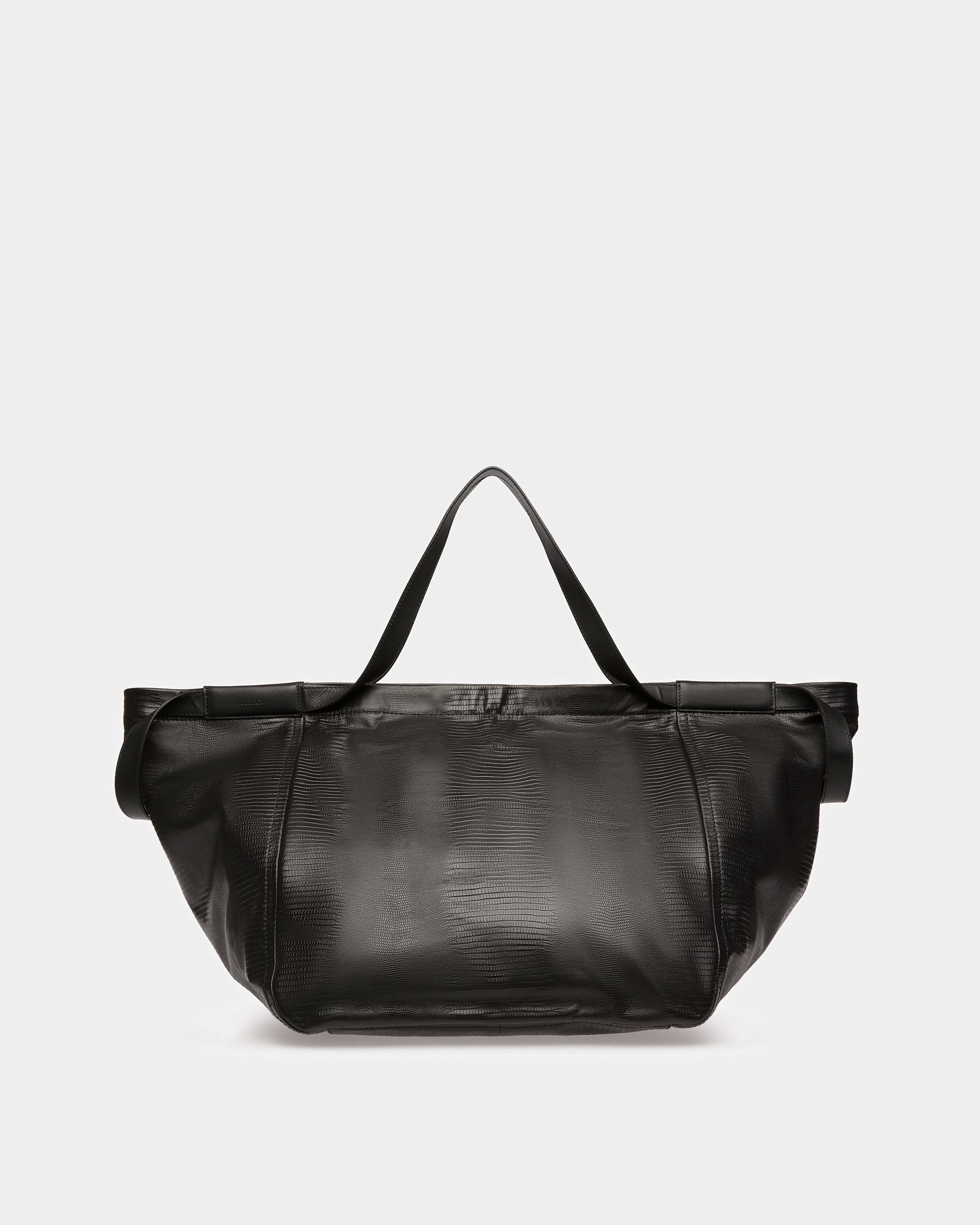Billboard Bolso Tote De Piel En Negro Y Rutenio - Hombre - Bally - 05