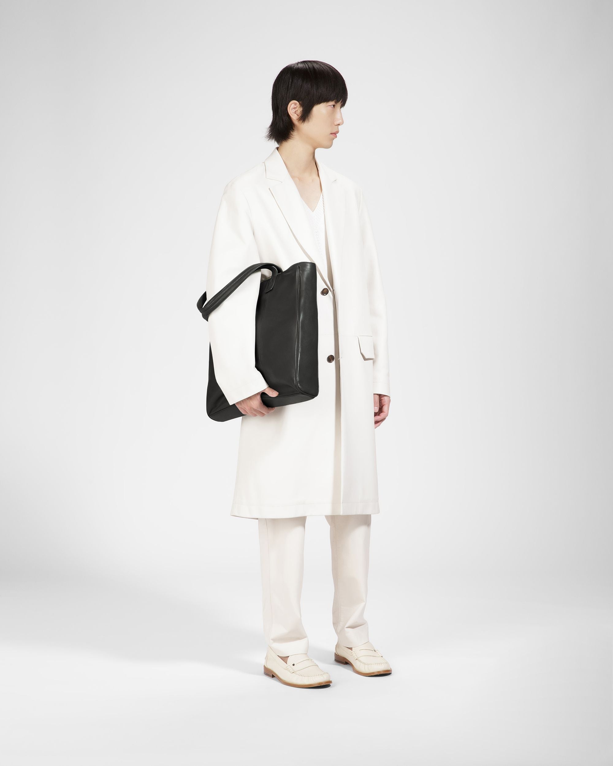 Arienn Bolso Tote De Piel En Negro - Hombre - Bally - 06
