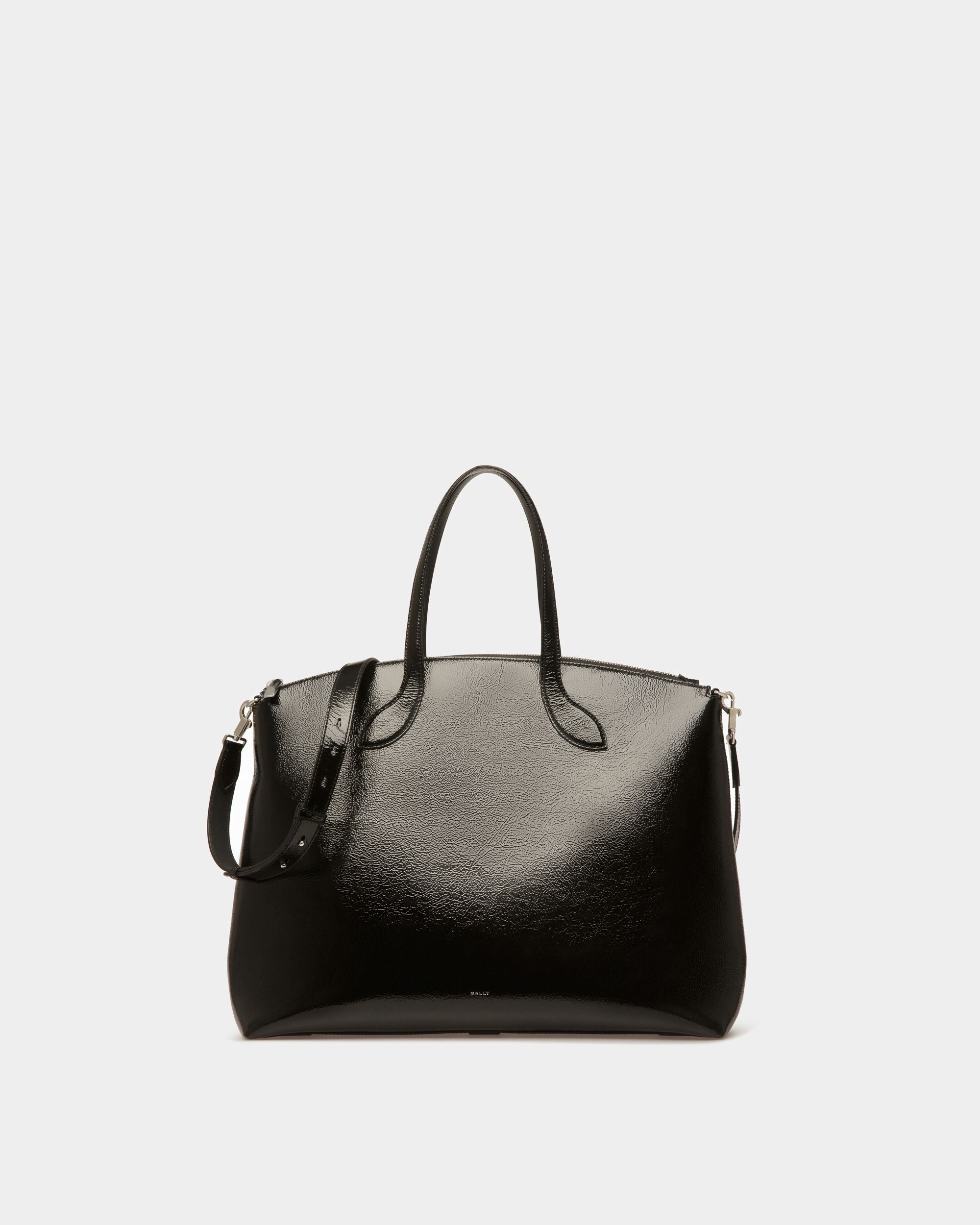 Lago Tote Bag In Black Leather - Men's - Bally - 01