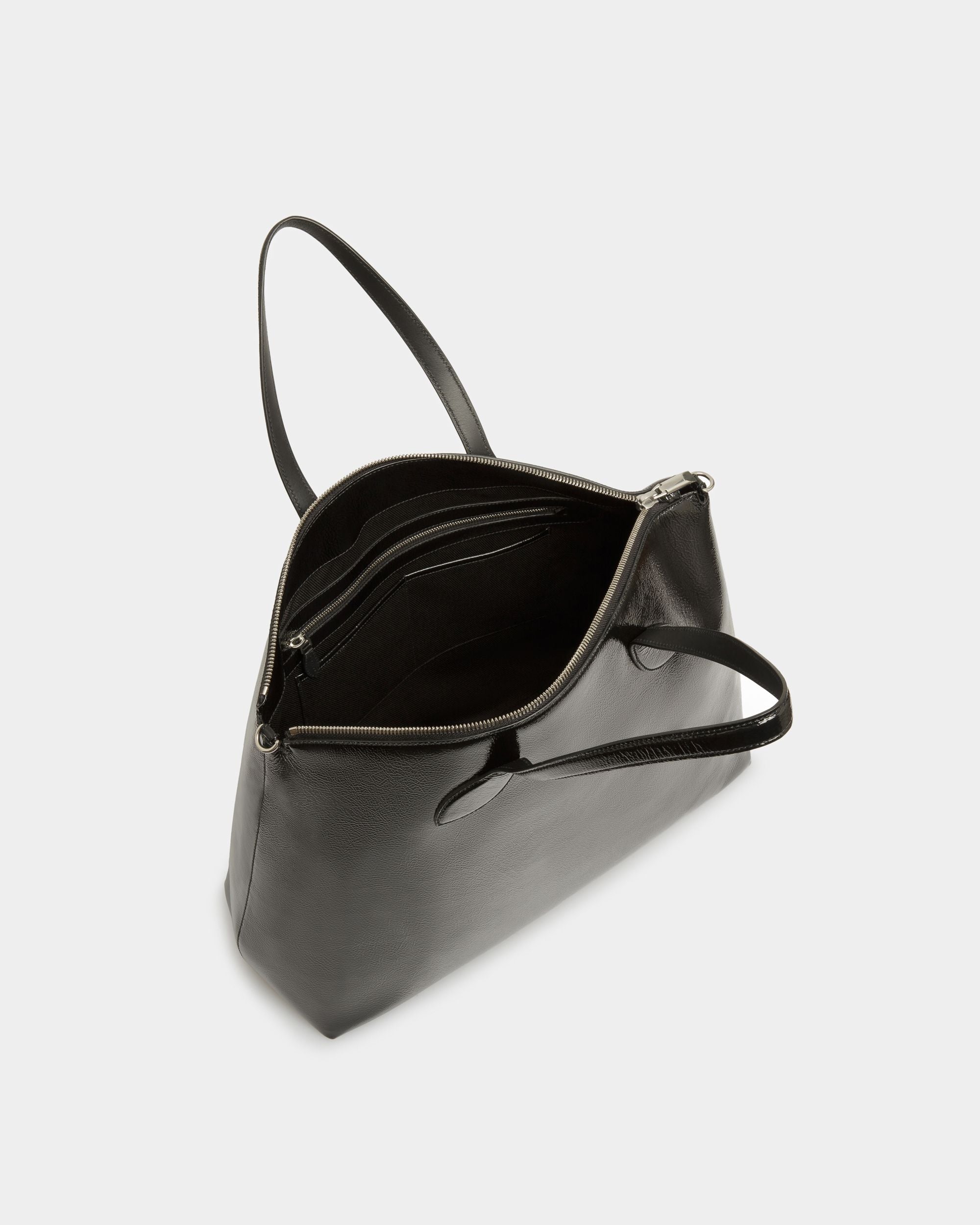 Bolso Tote Lago De Piel Negra - Hombre - Bally - 04