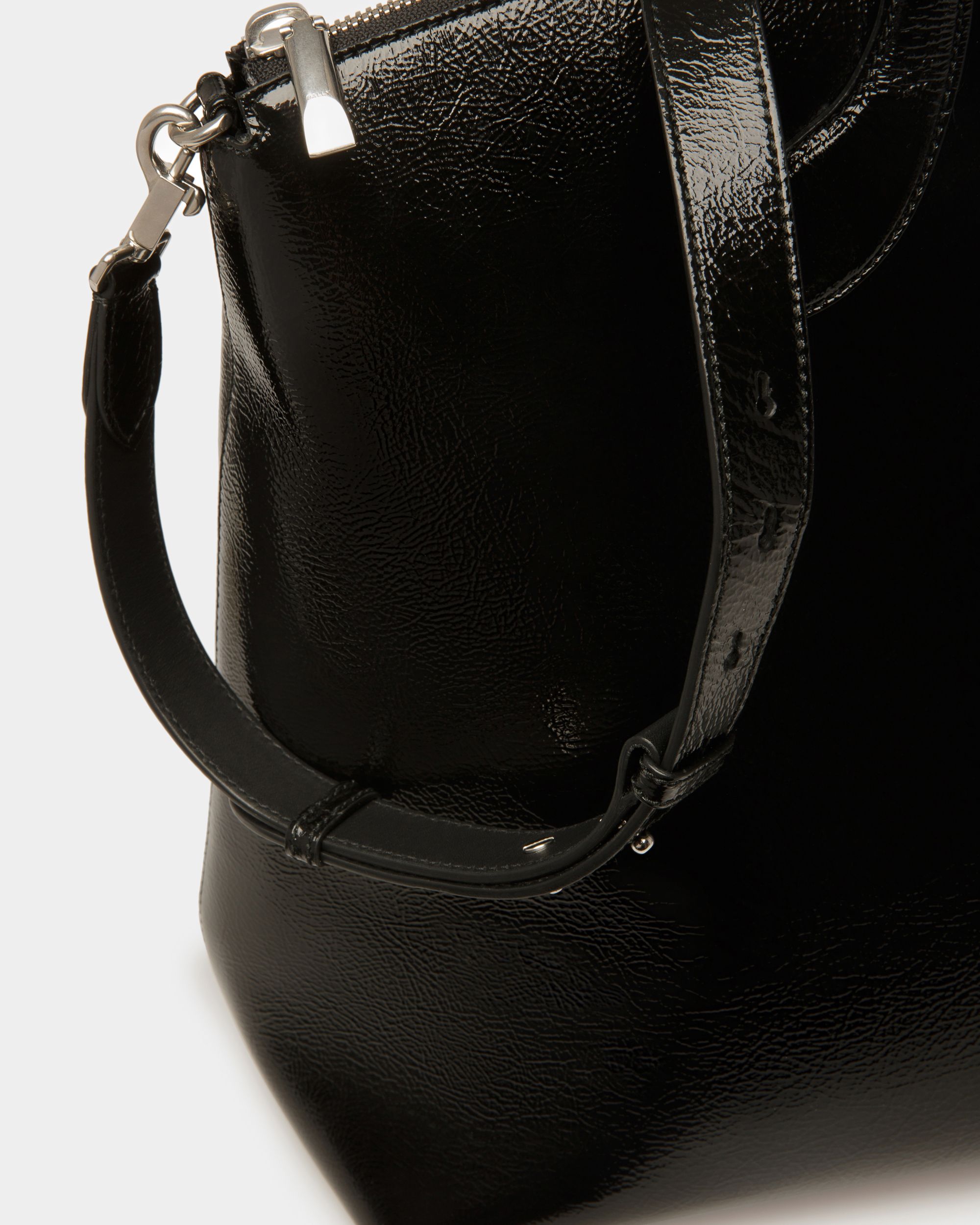 Bolso Tote Lago De Piel Negra - Hombre - Bally - 05