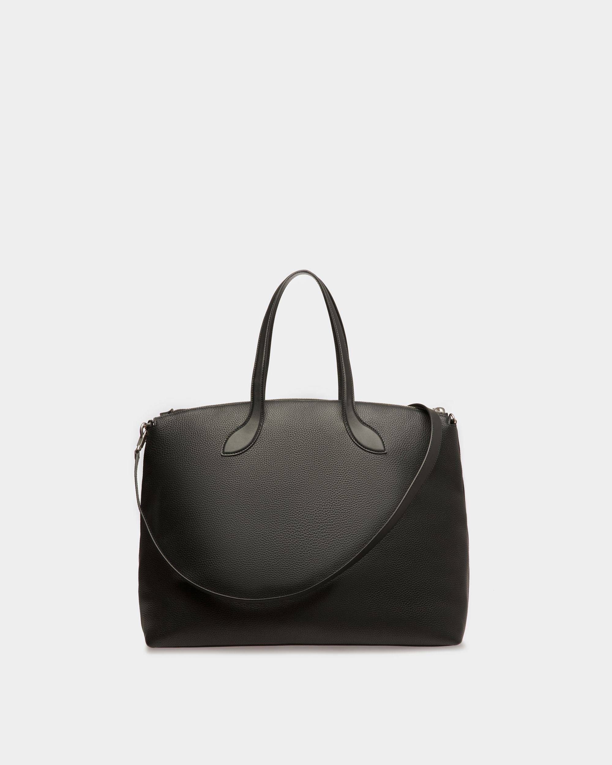 Lago Tote Bag In Black Leather - Men's - Bally - 02