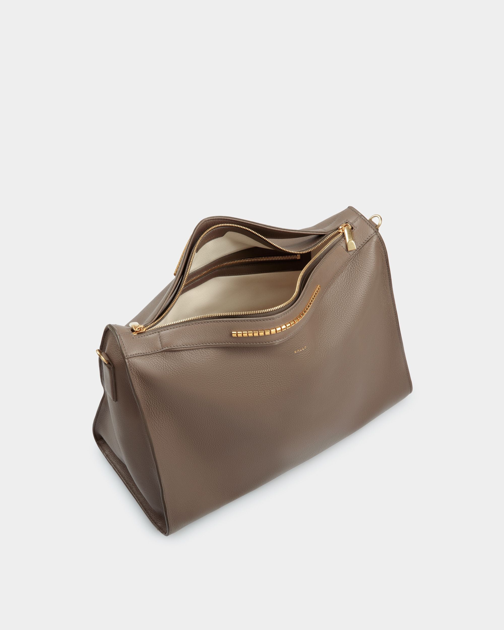 Bolso Tote Soft Arkle De Piel Gris - Hombre - Bally - 05