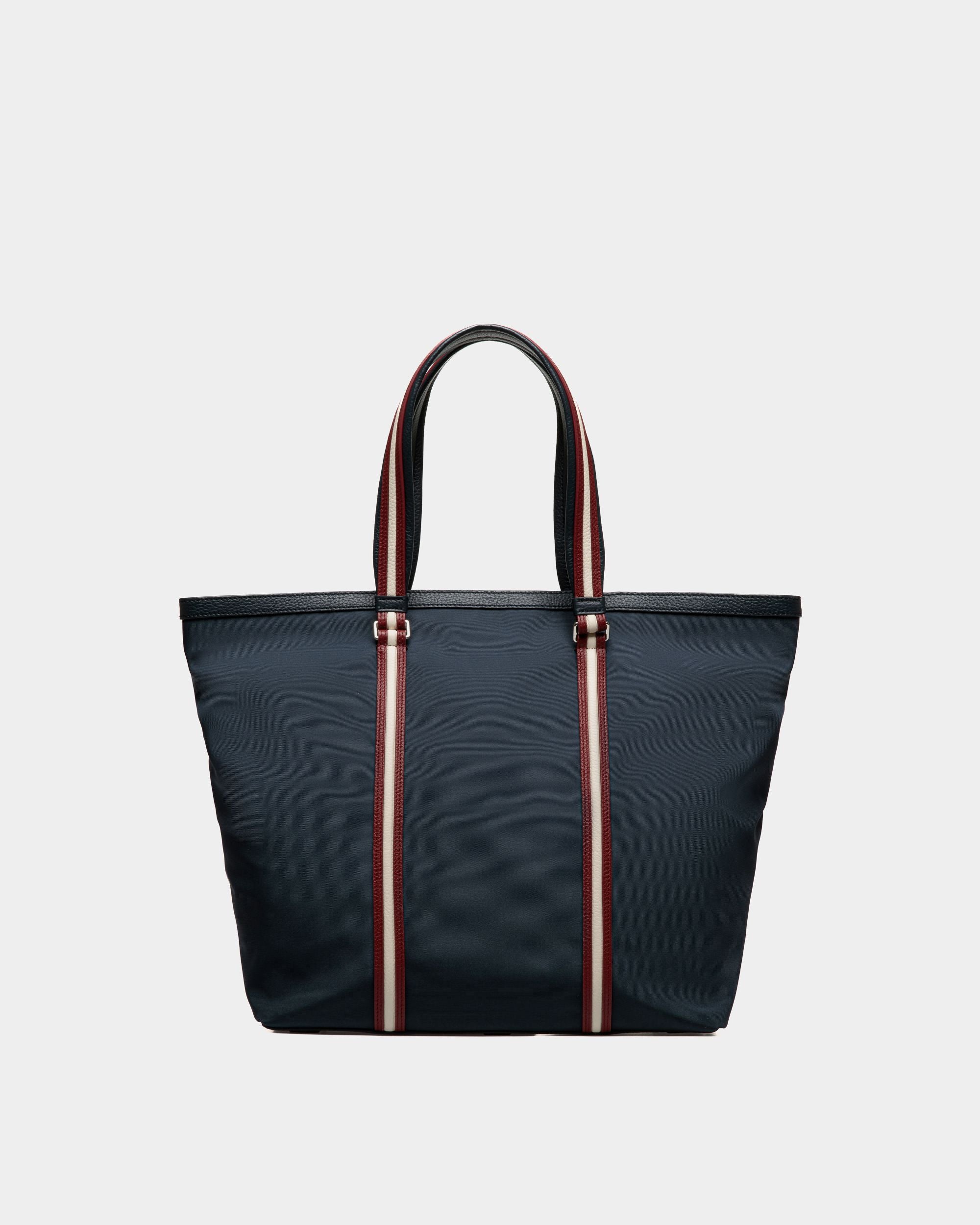 Code Tote In Blue Nylon - Men's - Bally - 02
