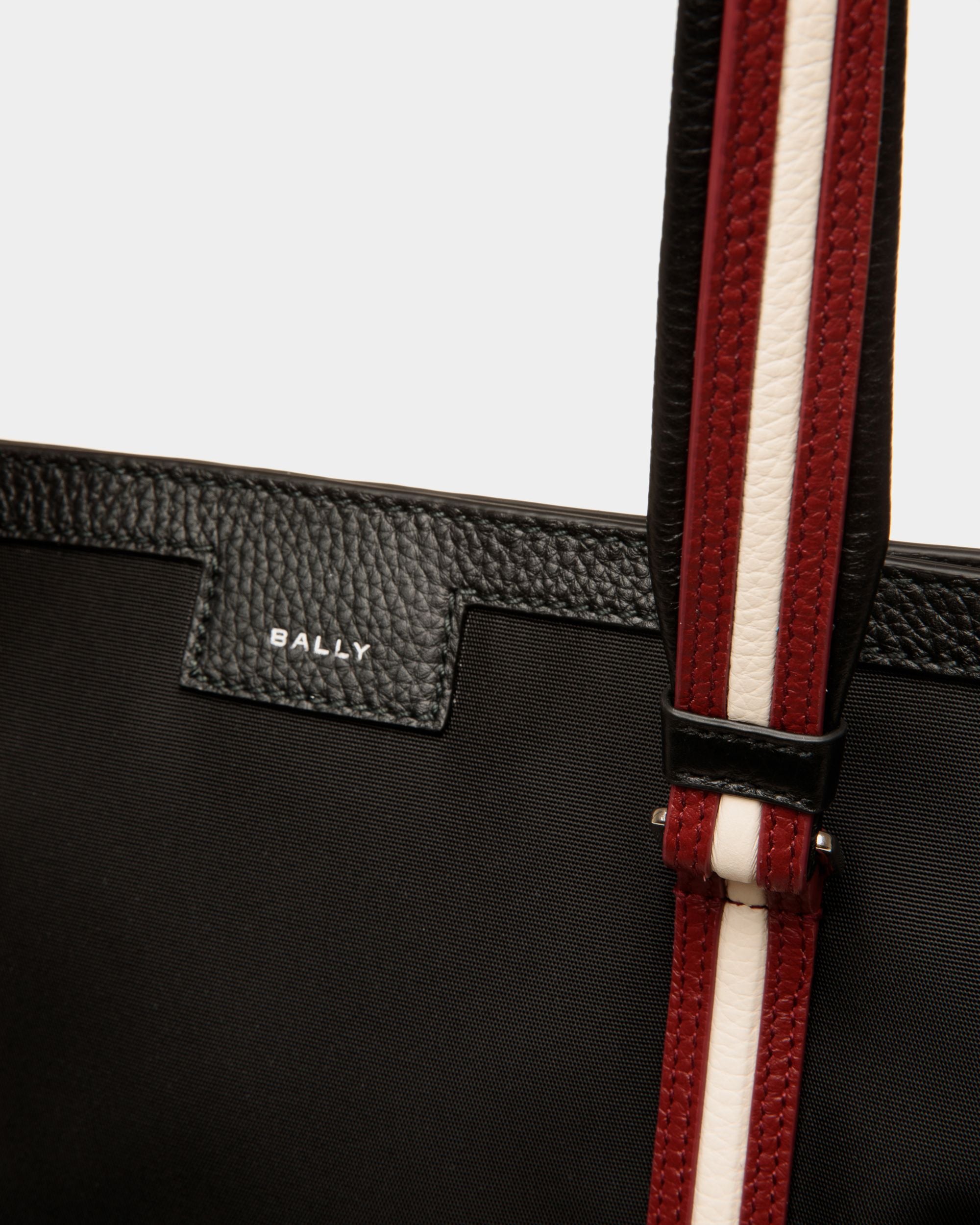 Bolso Tote Code De Nailon Negro - Hombre - Bally - 05