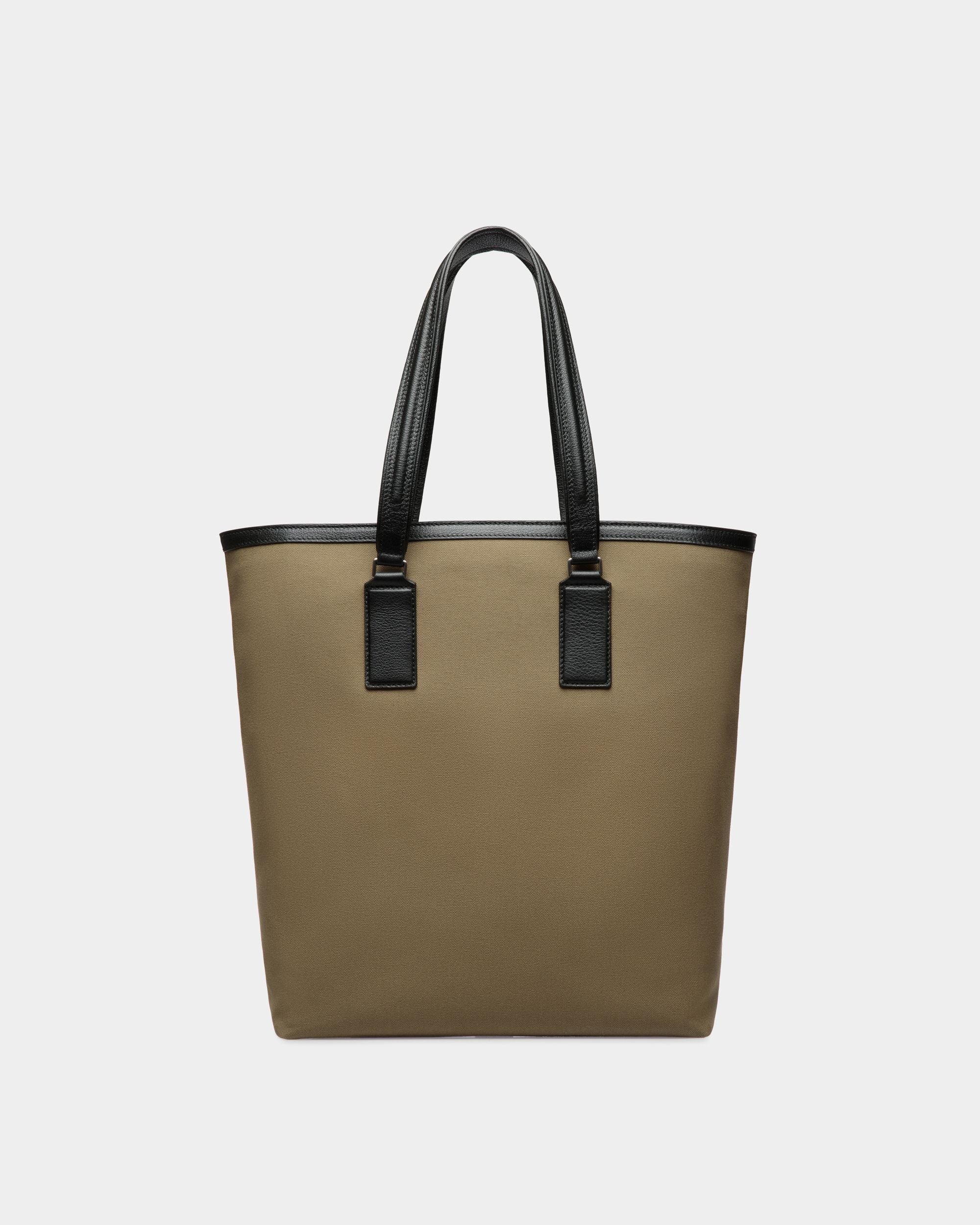 Bolso Tote Arkle De Lona Caqui - Hombre - Bally - 02