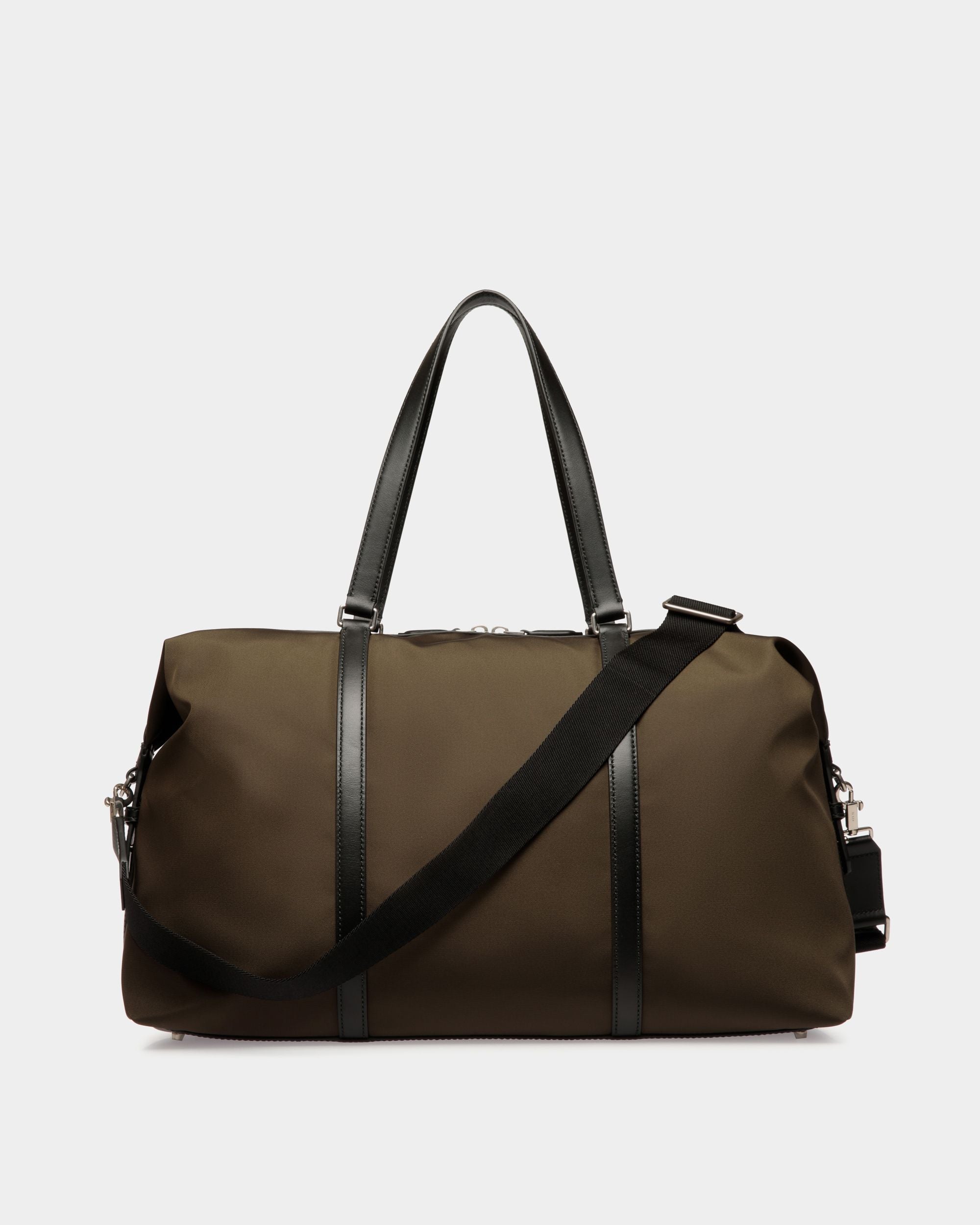 Bolso De Fin De Semana Code De Nailon Military Green - Hombre - Bally - 03