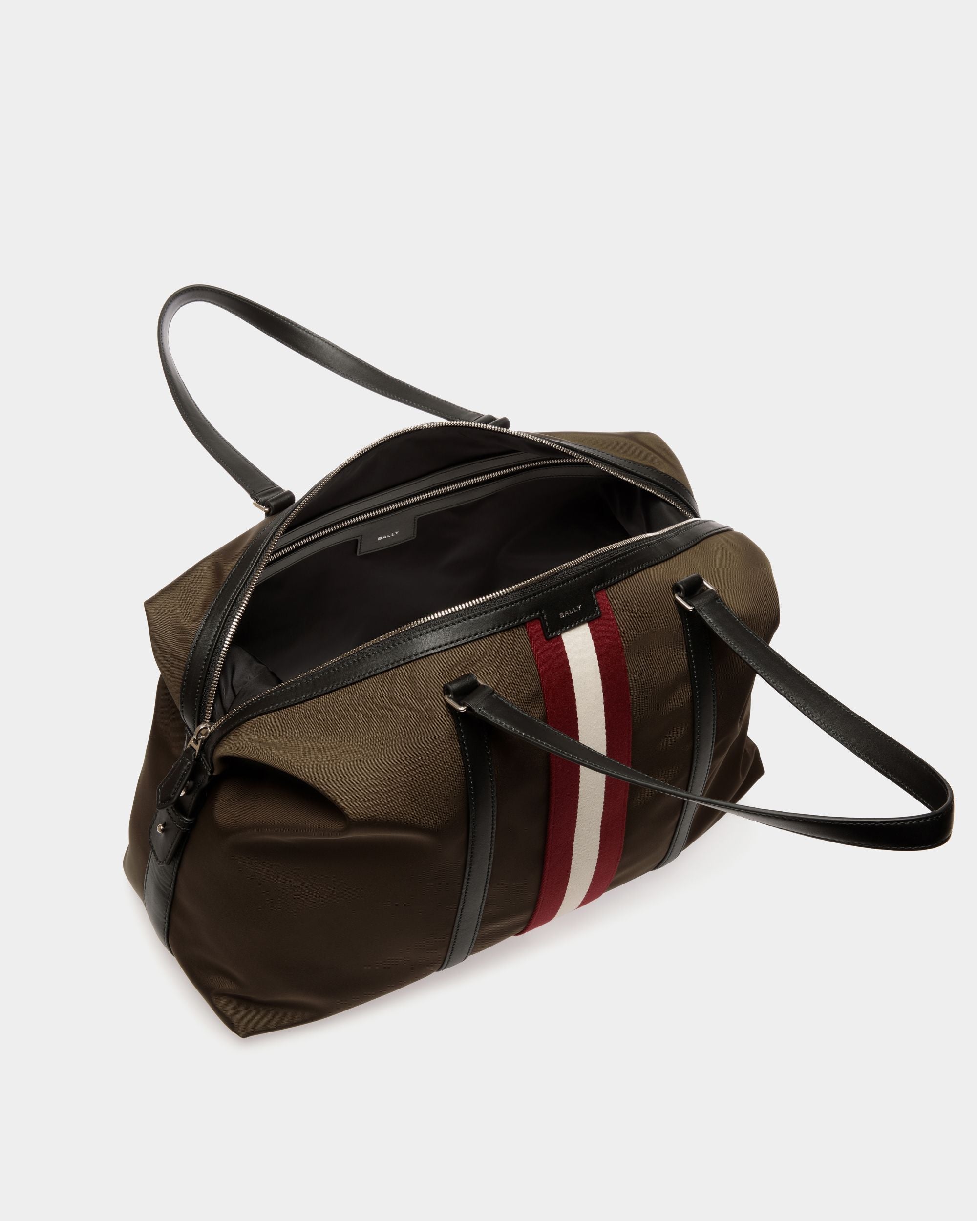 Bolso De Fin De Semana Code De Nailon Military Green - Hombre - Bally - 05