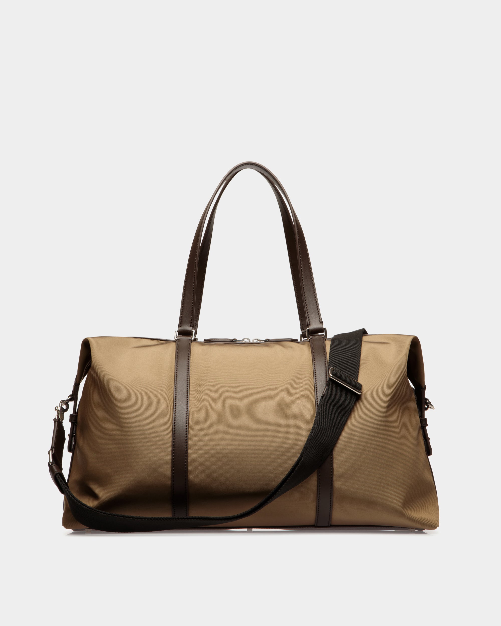 Bolso De Fin De Semana Code De Nailon Camel - Hombre - Bally - 03