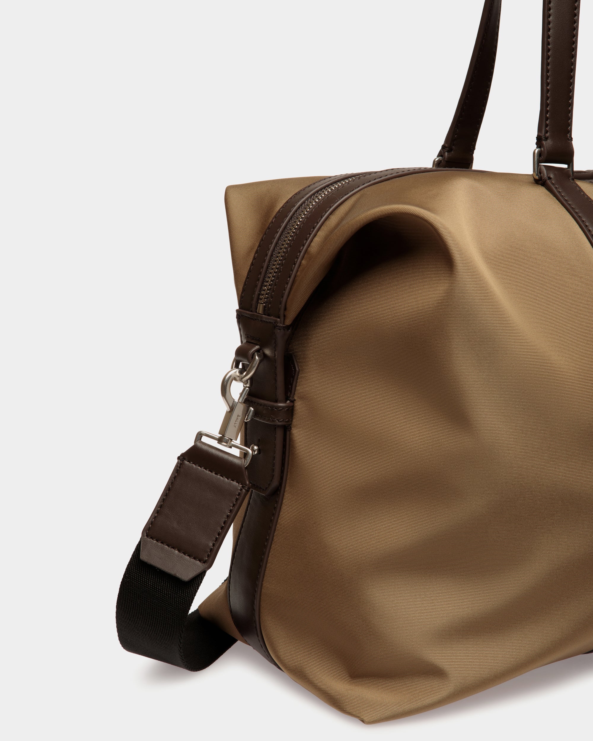 Bolso De Fin De Semana Code De Nailon Camel - Hombre - Bally - 05