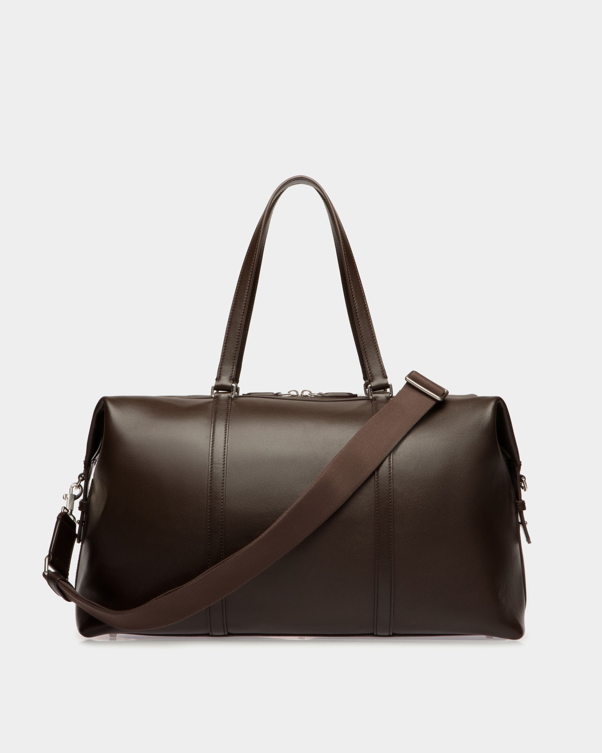 Bolso De Fin De Semana Code De Piel Ébano - Hombre - Bally - 03