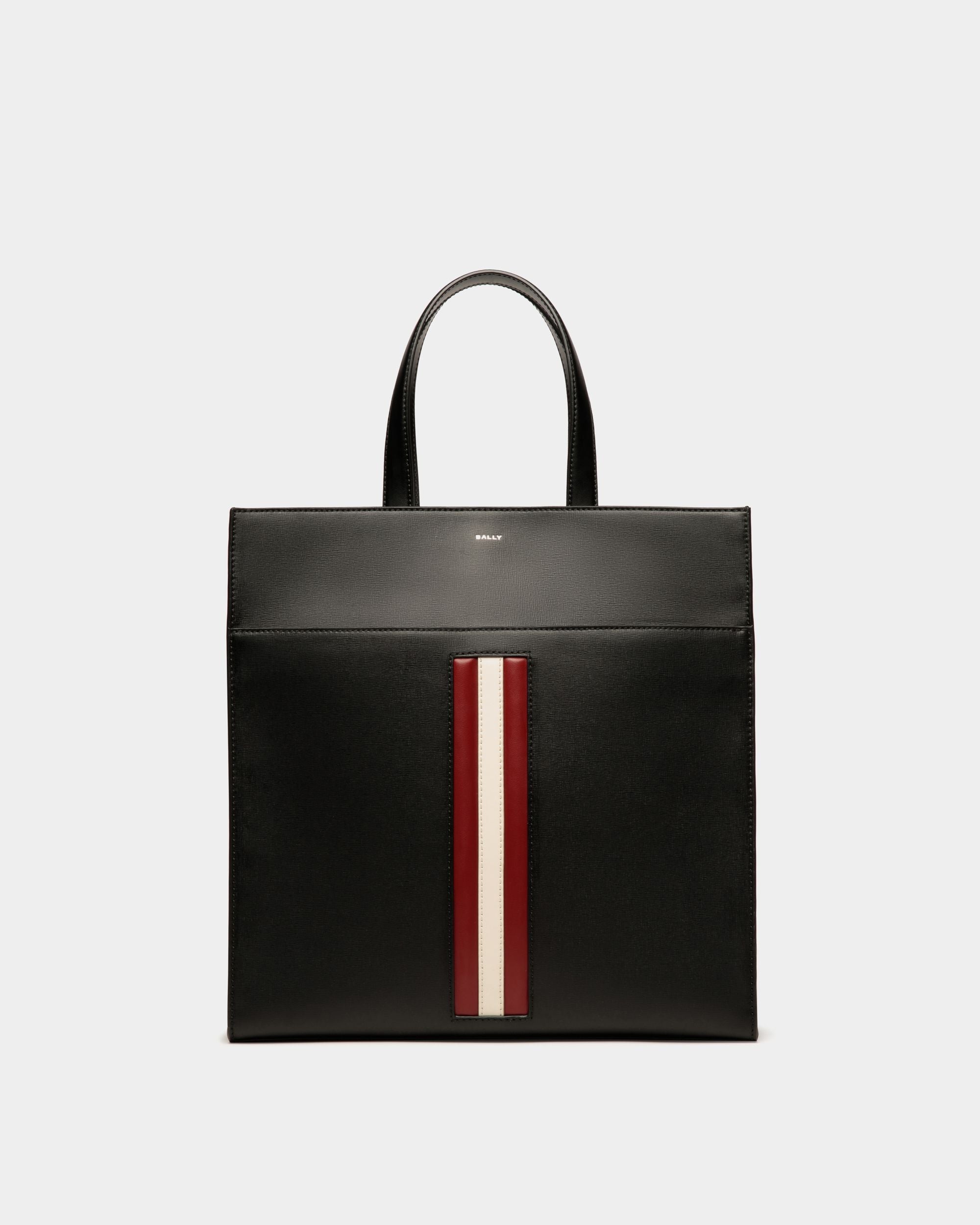 Bolso Tote Mythos De Piel Reciclada Negra - Hombre - Bally - 01
