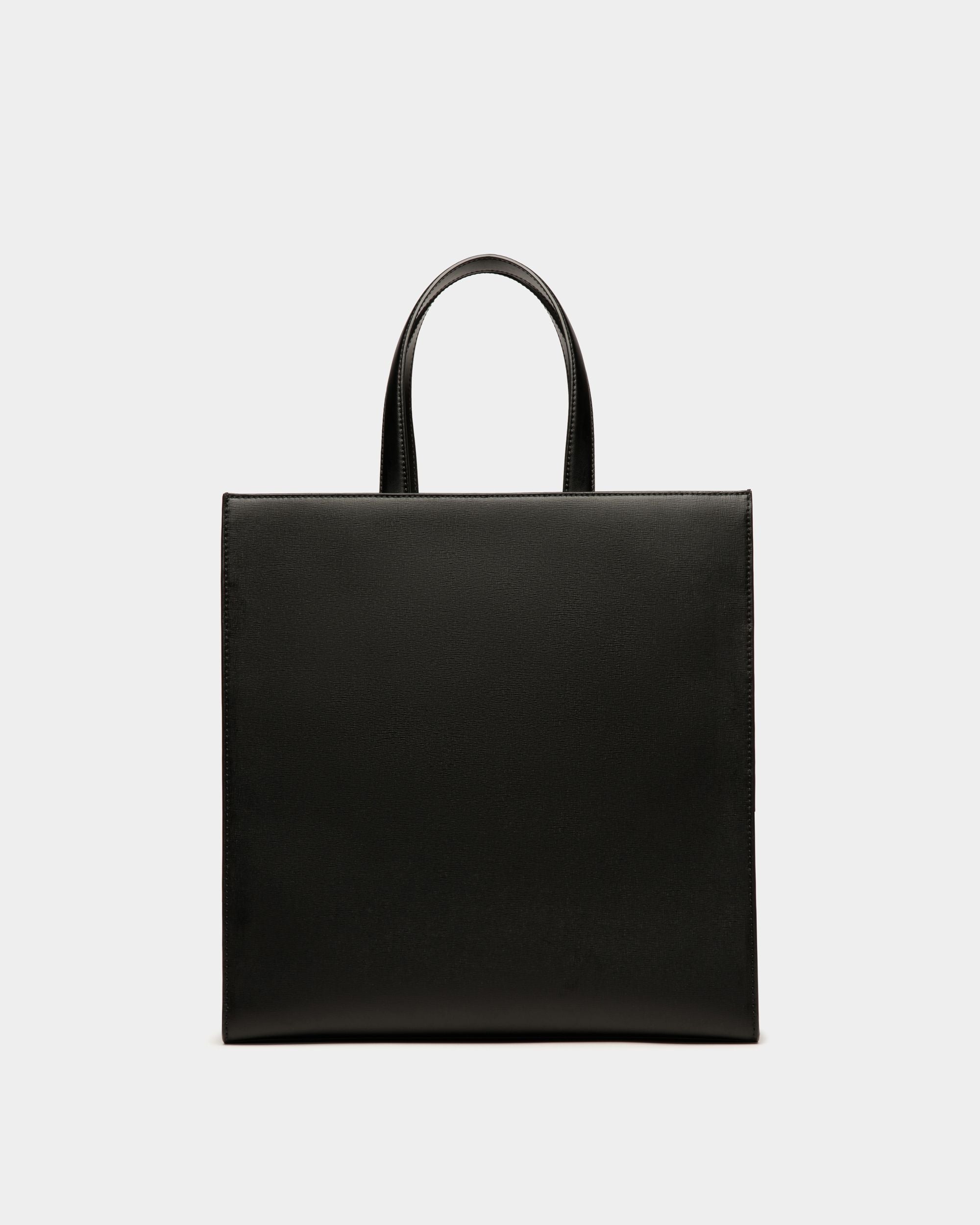 Bolso Tote Mythos De Piel Reciclada Negra - Hombre - Bally - 02