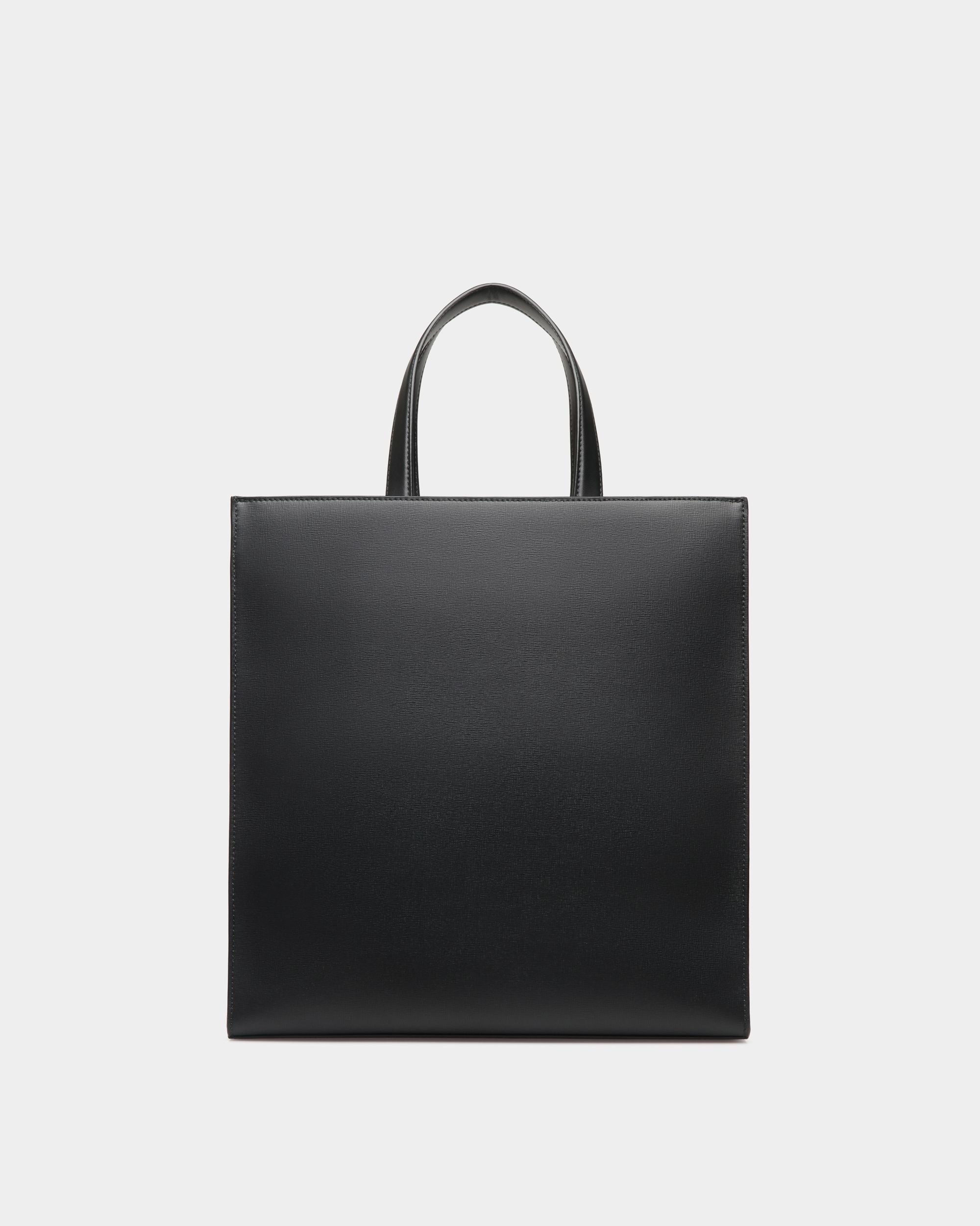 Bolso Tote Mythos De Piel Reciclada Negra - Hombre - Bally - 02