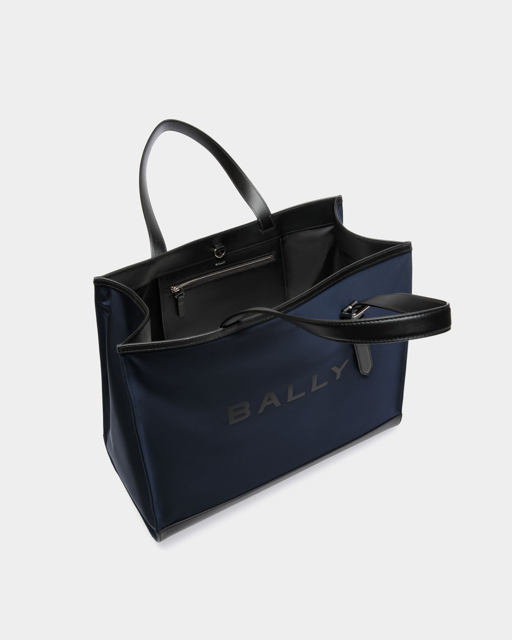 Bar Totes In Blue Nylon - Men's - Bally - 04