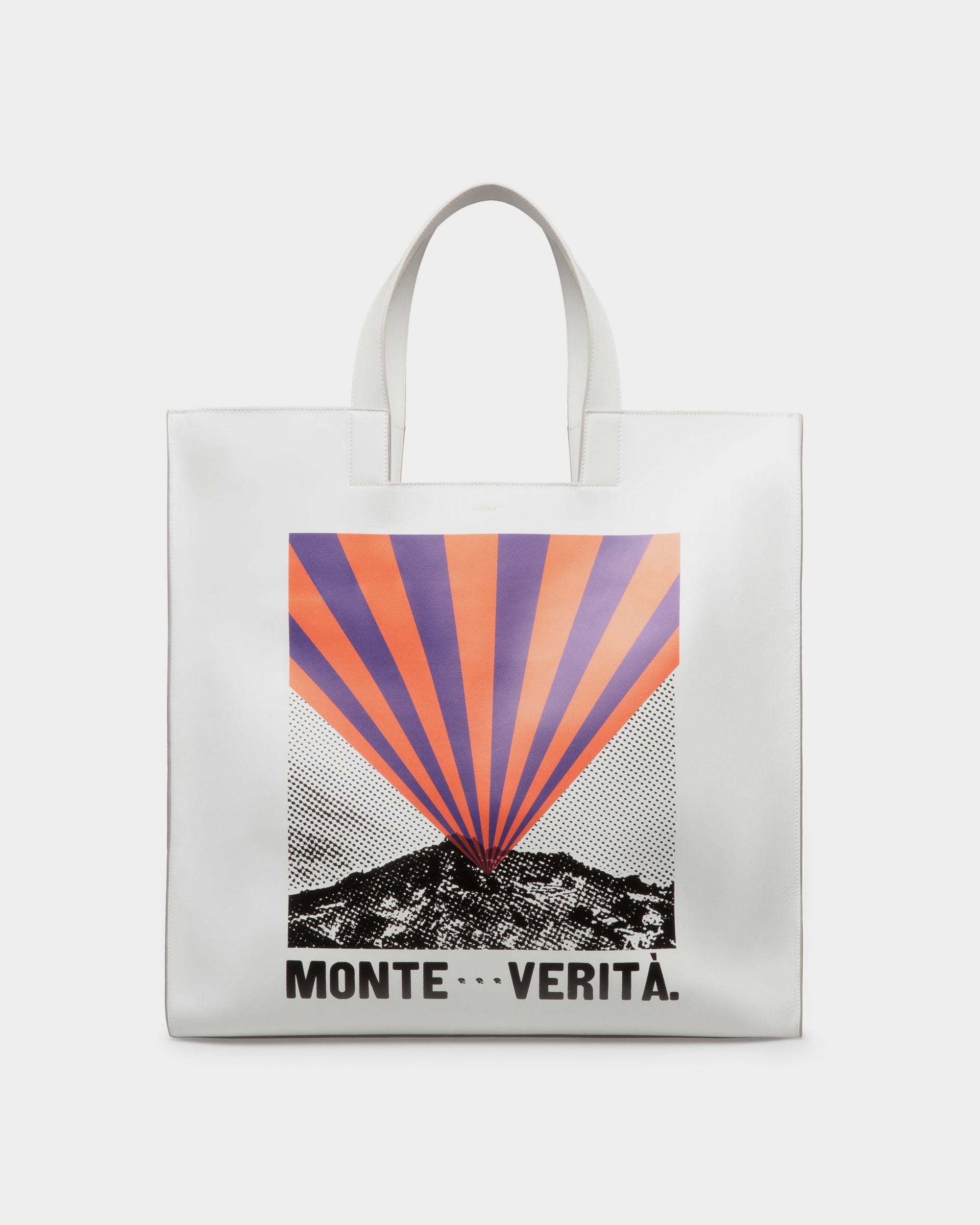 Bolso Tote Easy Bally De Piel Con Estampado Monte Verità - Hombre - Bally - 01